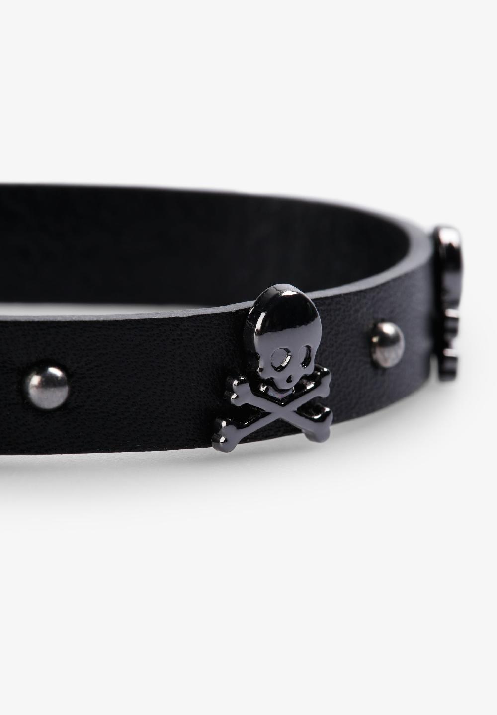 Scalpers PULSERA TACHAS CALAVERAS BLACK