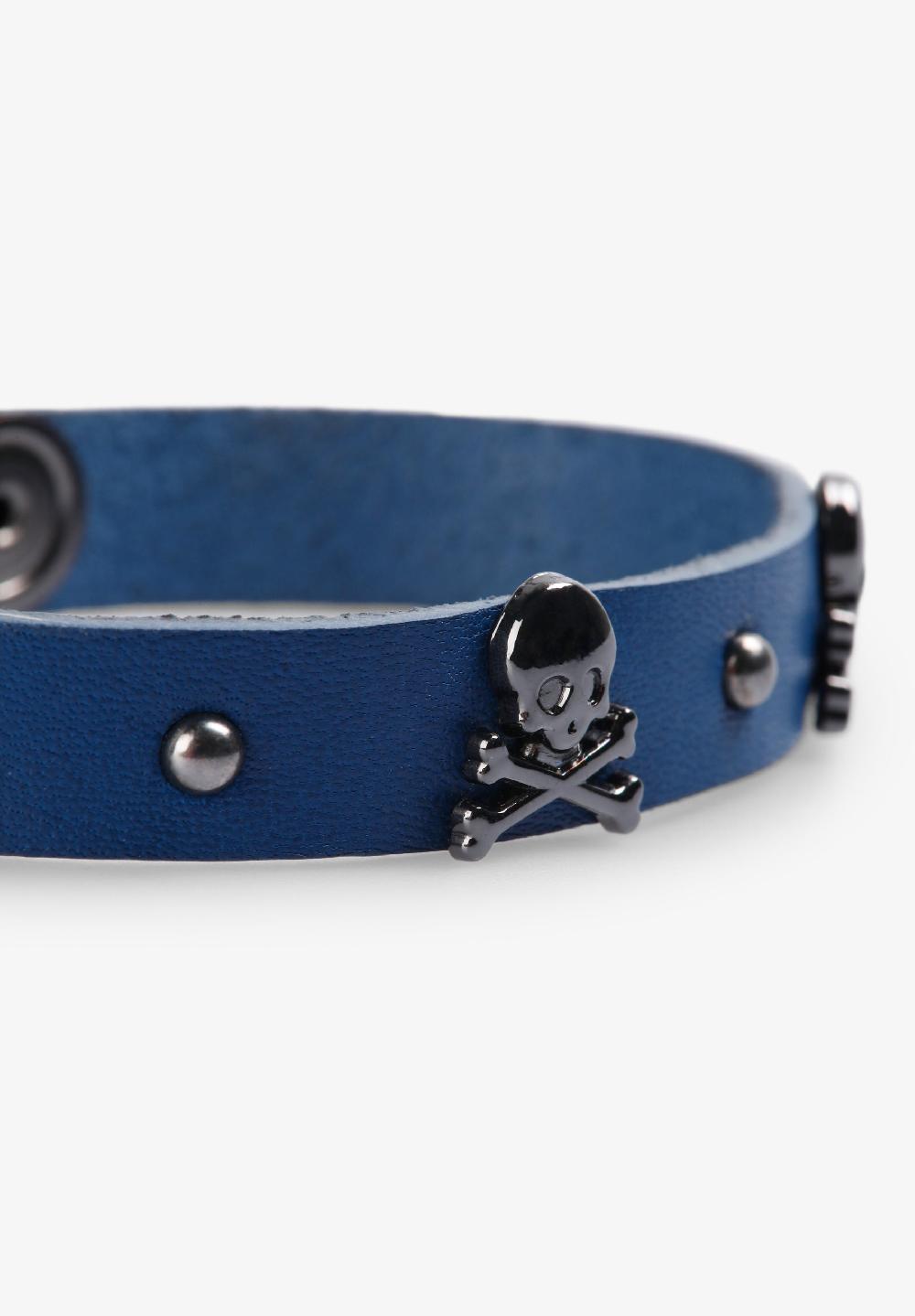 Scalpers PULSERA TACHAS CALAVERAS NAVY/BLUE