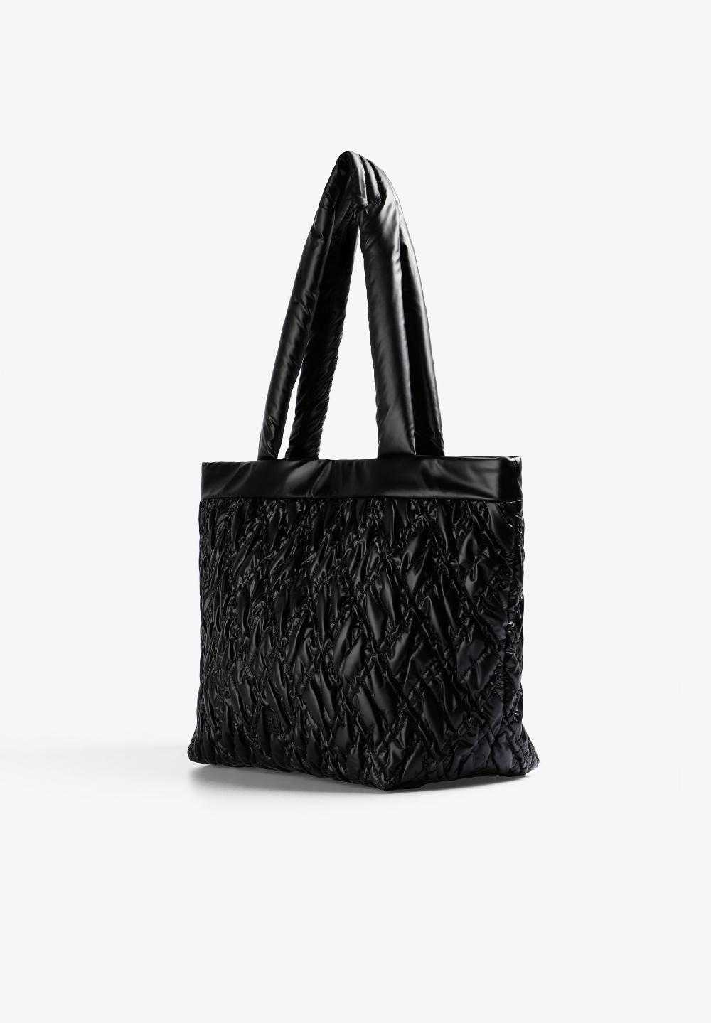 Scalpers QUILTED SKULL TOTE BAG BLACK