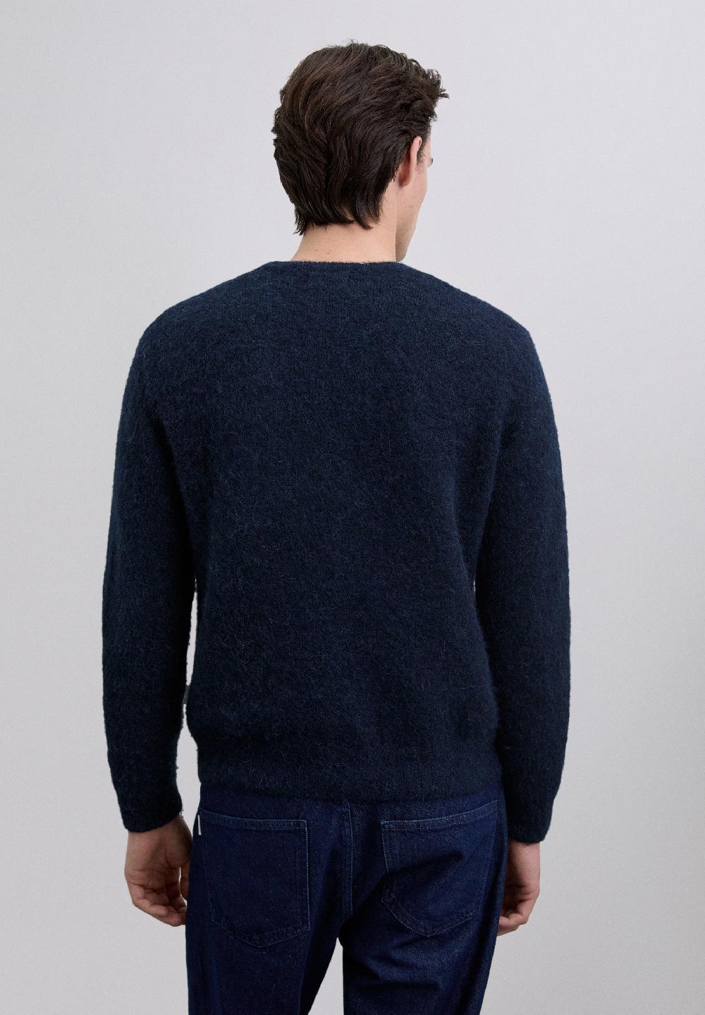 Scalpers REGULAR FIT ALPACA SWEATER NAVY