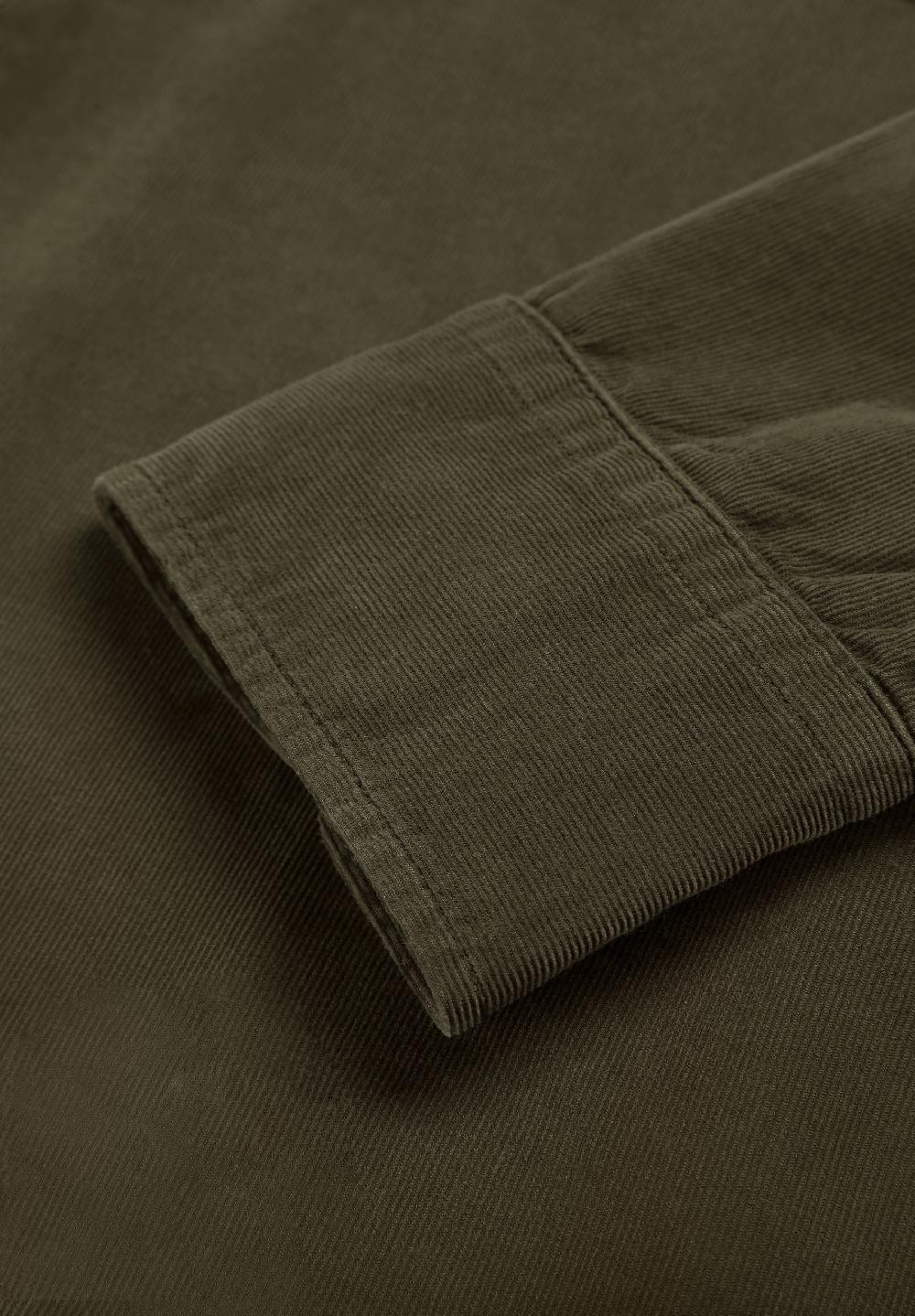 Scalpers REGULAR FIT CORDUROY SHIRT KHAKI