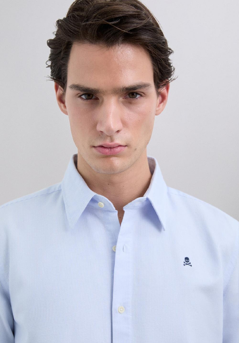 Scalpers REGULAR FIT STRIPED SHIRT BLUE STRIPES