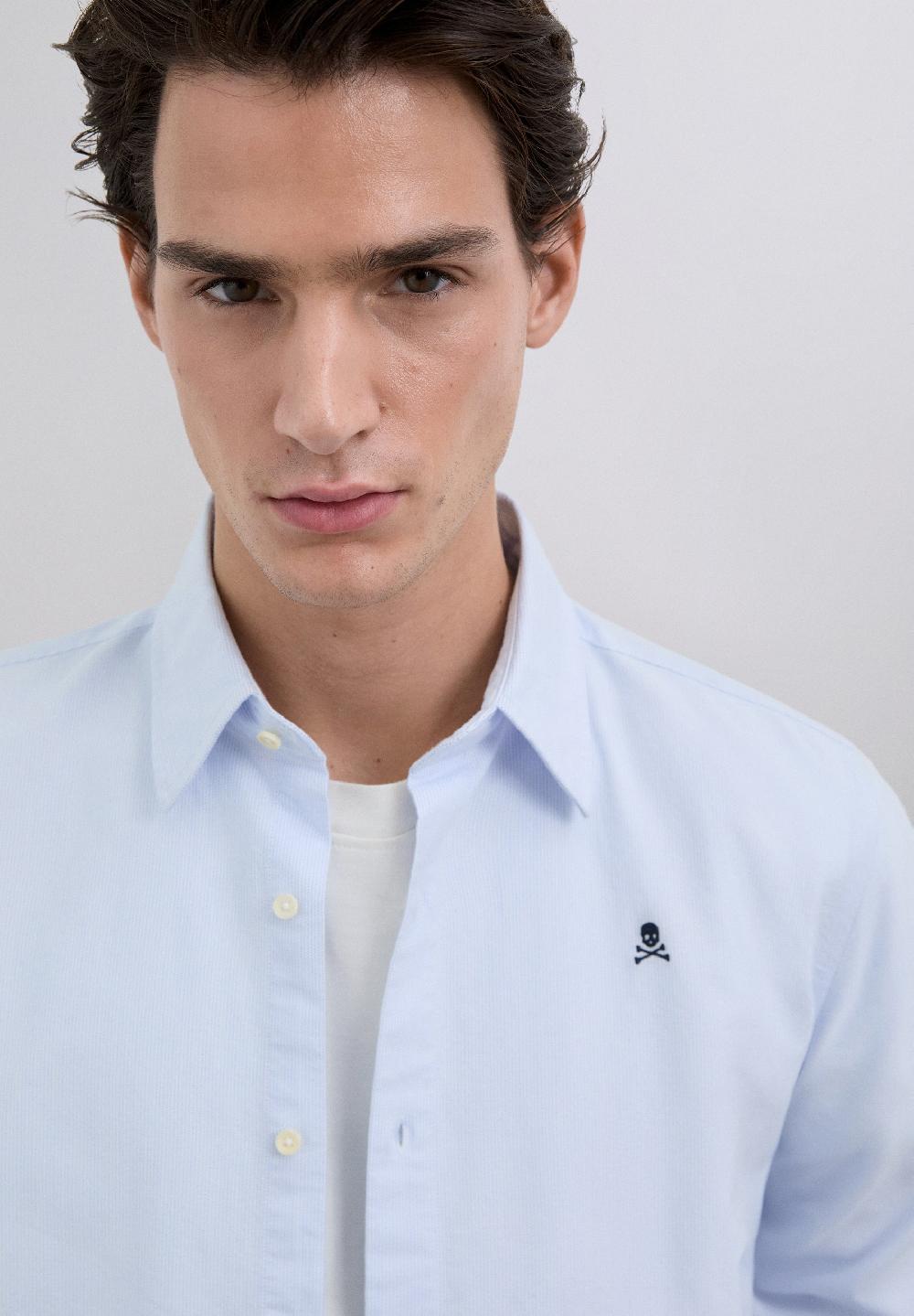 Scalpers REGULAR FIT STRIPED SHIRT WHITE STRIPES