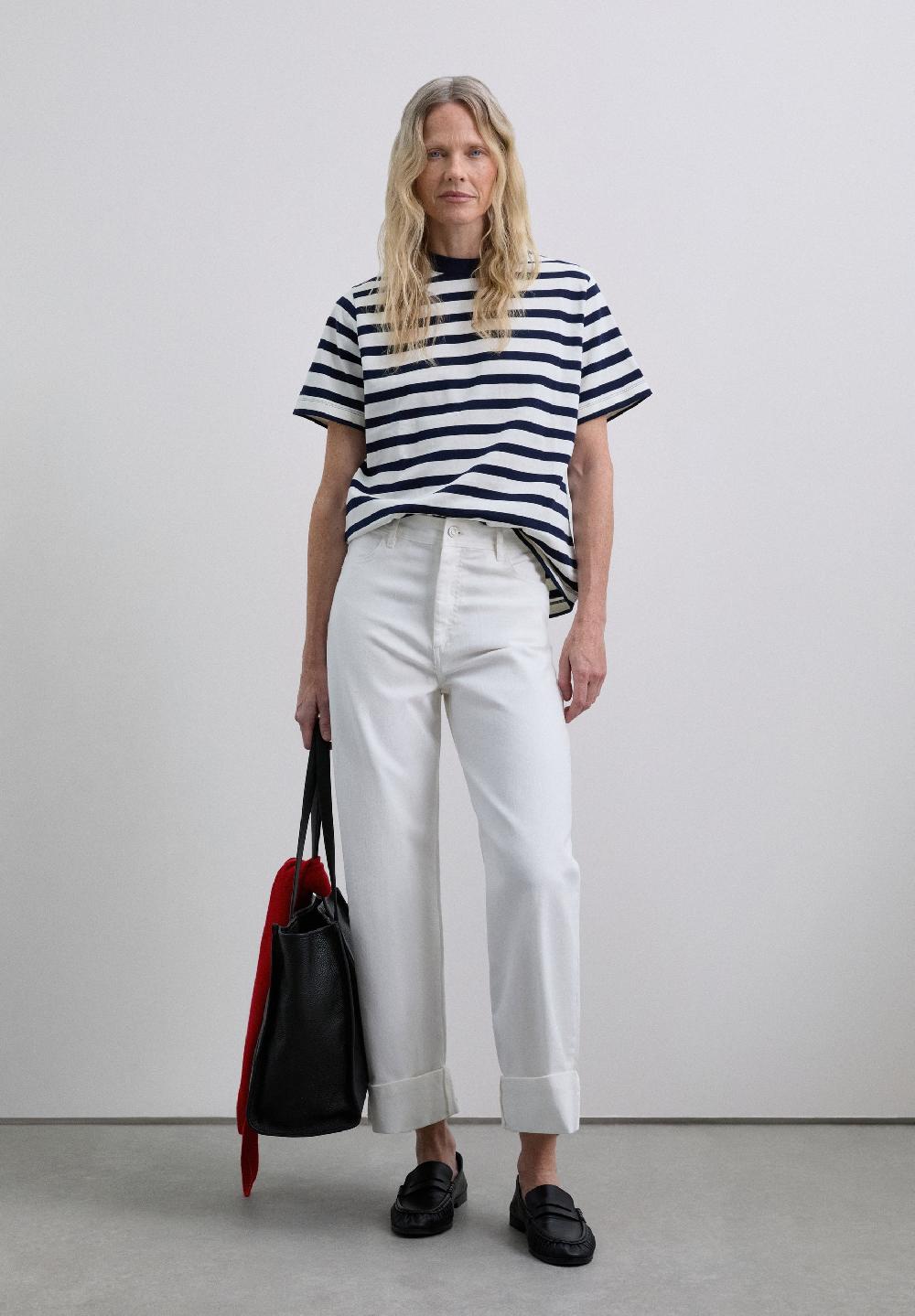 Scalpers REGULAR FIT STRIPED T-SHIRT NAVY STRIPES