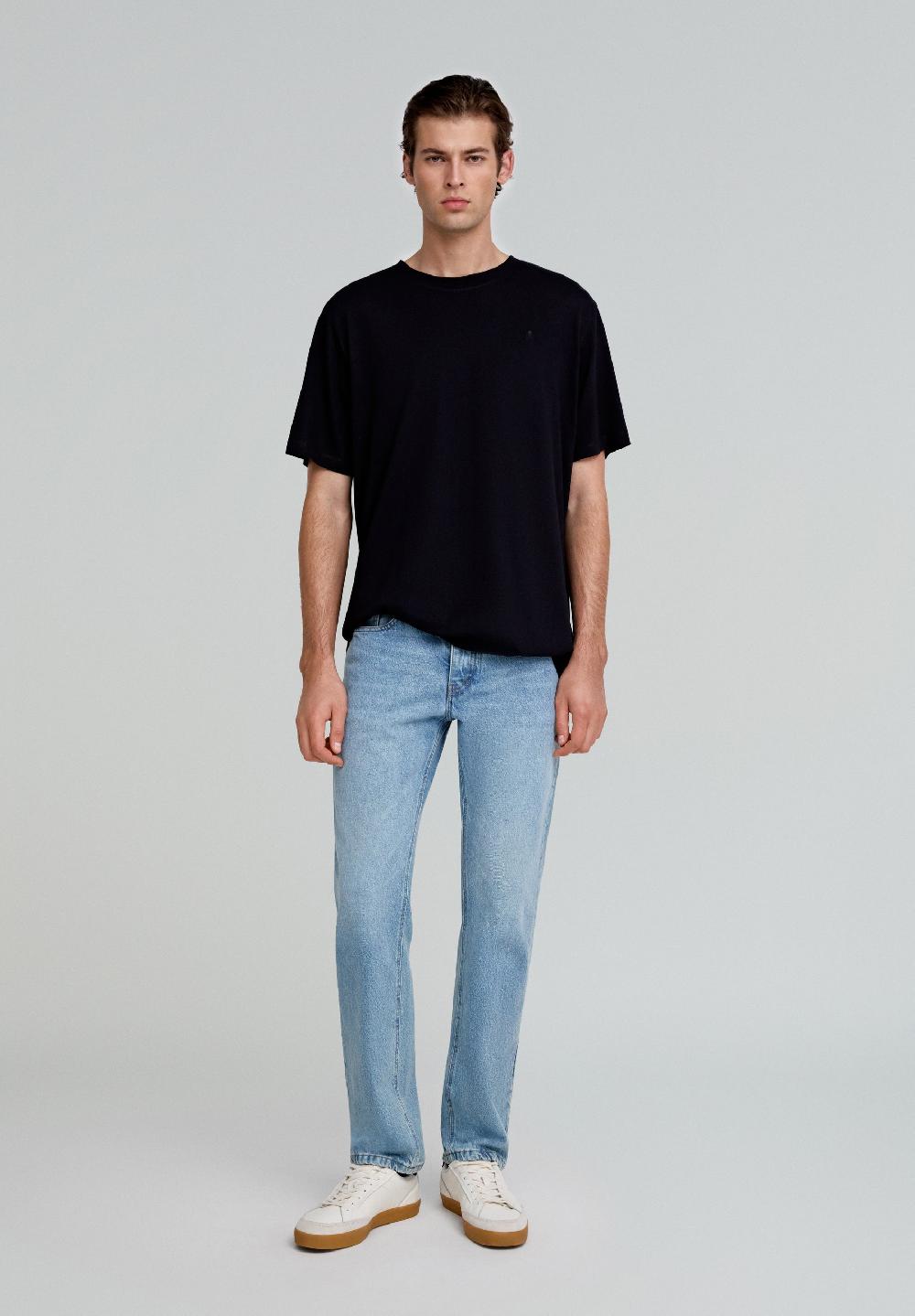 Scalpers RELAXED FIT SKULL BASIC T-SHIRT DARK NAVY