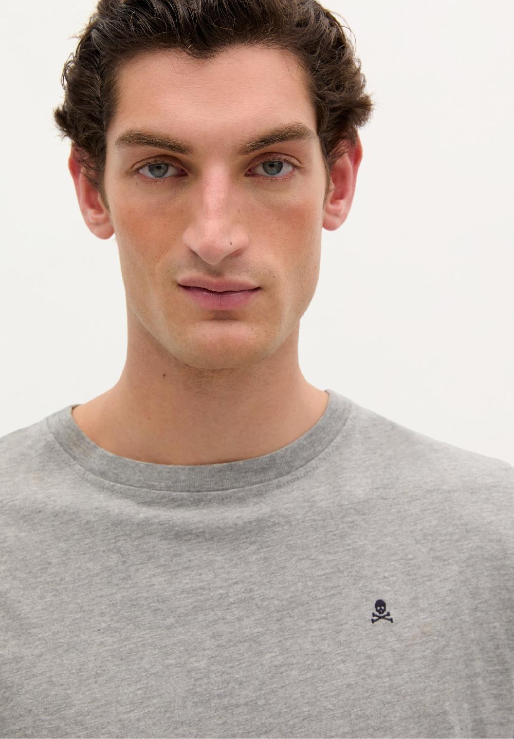 Scalpers RELAXED FIT SKULL BASIC T-SHIRT GREY