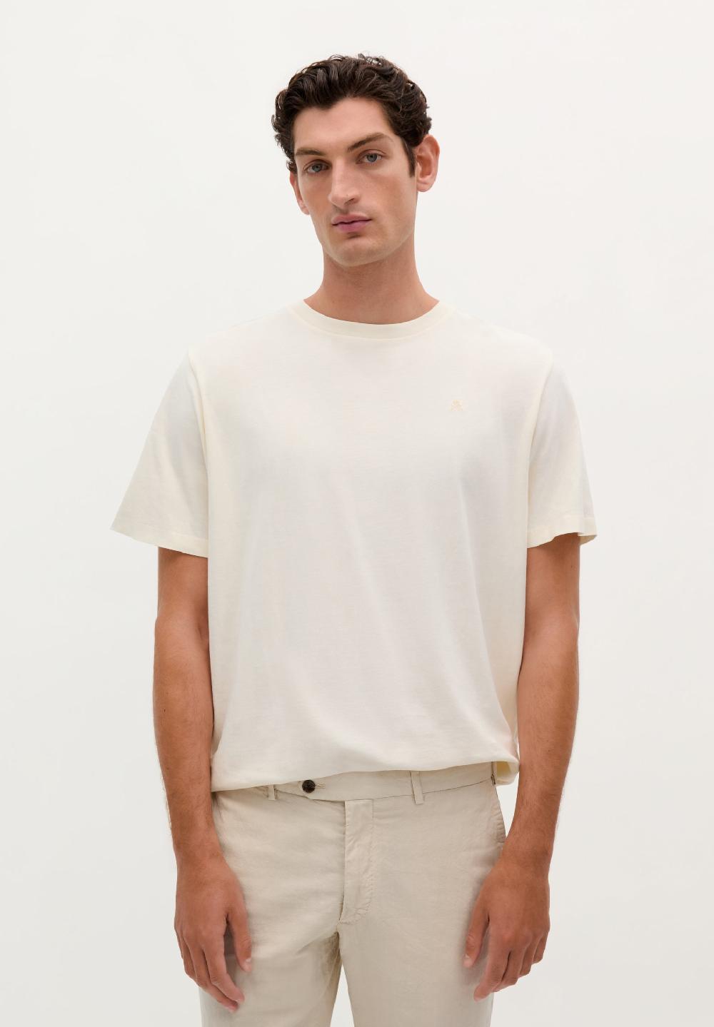 Scalpers RELAXED FIT SKULL BASIC T-SHIRT OFF WHITE