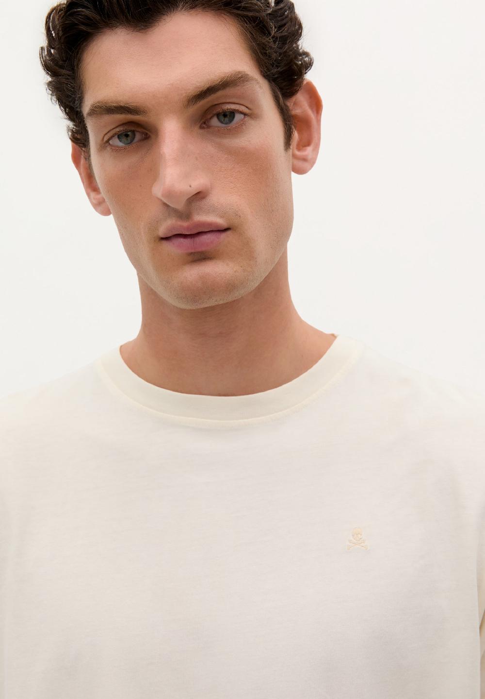 Scalpers RELAXED FIT SKULL BASIC T-SHIRT OFF WHITE