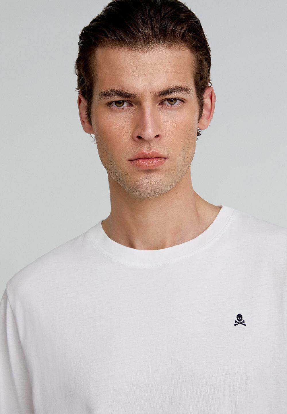 Scalpers RELAXED FIT SKULL BASIC T-SHIRT WHITE