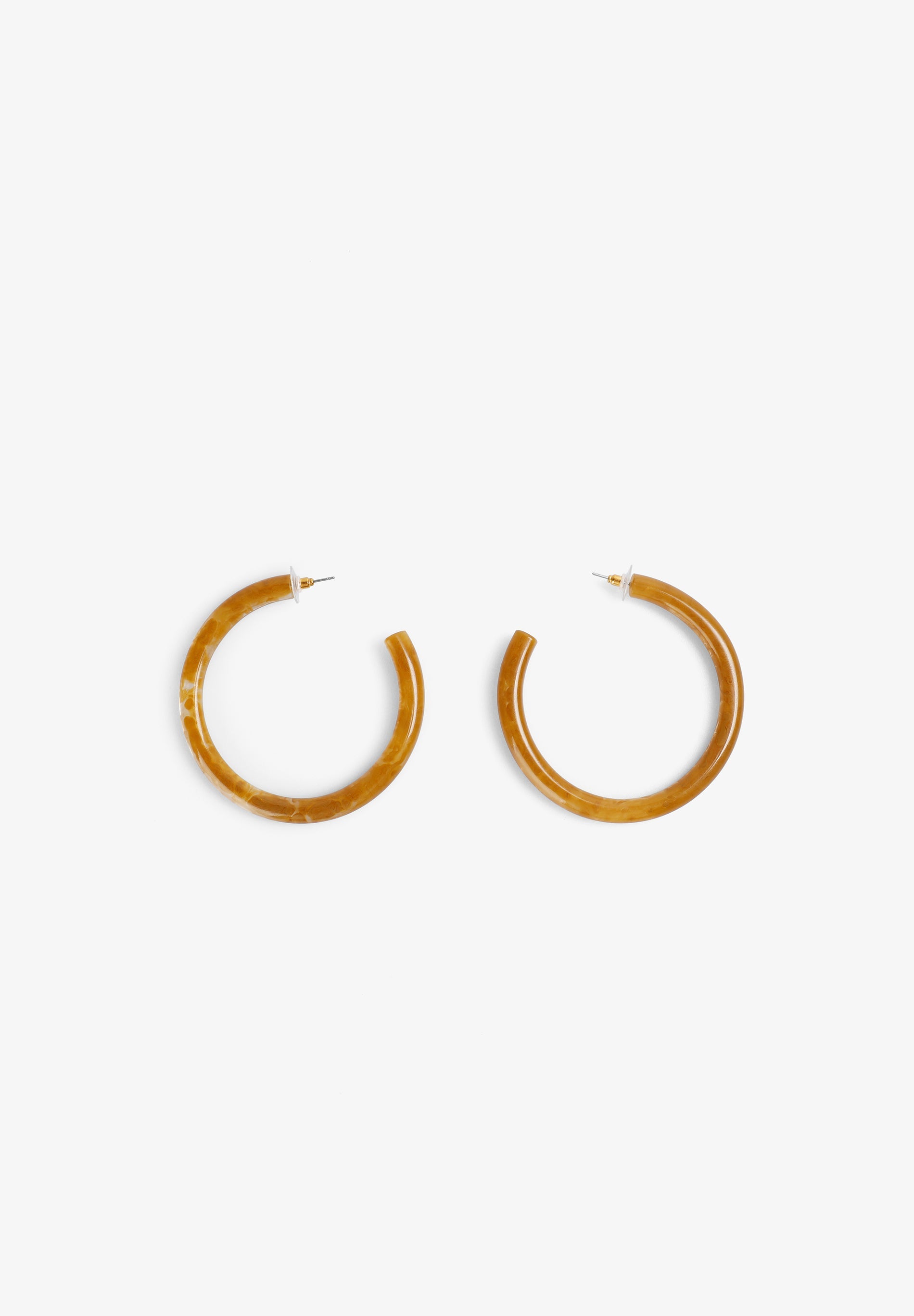 scalpers RESIN EARRINGS HOOP OLIVE
