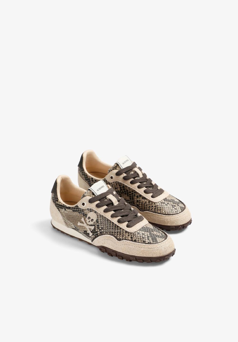 Scalpers RETRO ANIMAL PRINT SNEAKERS SNAKE PRINT