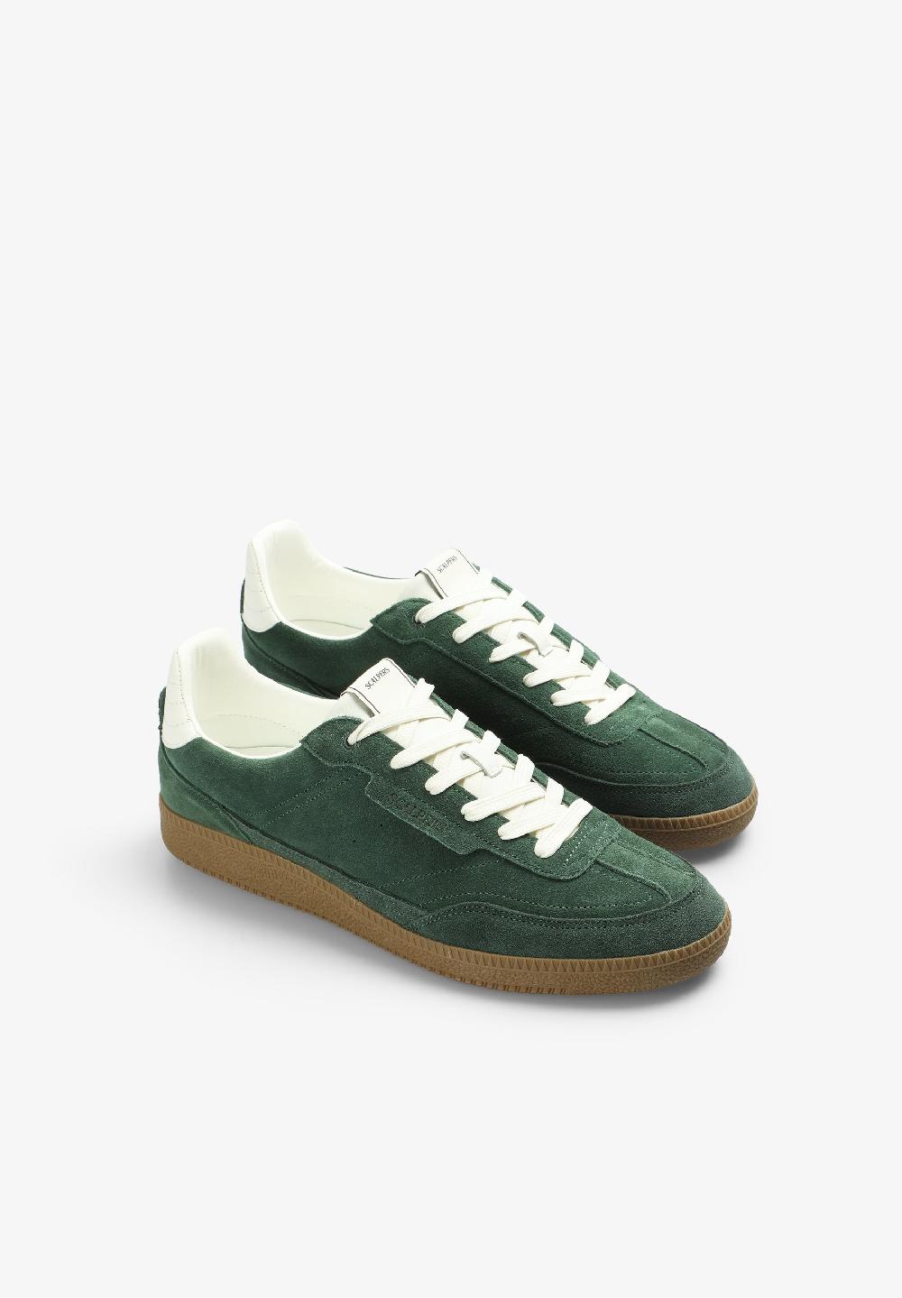 Scalpers RETRO LEATHER SNEAKERS GREEN