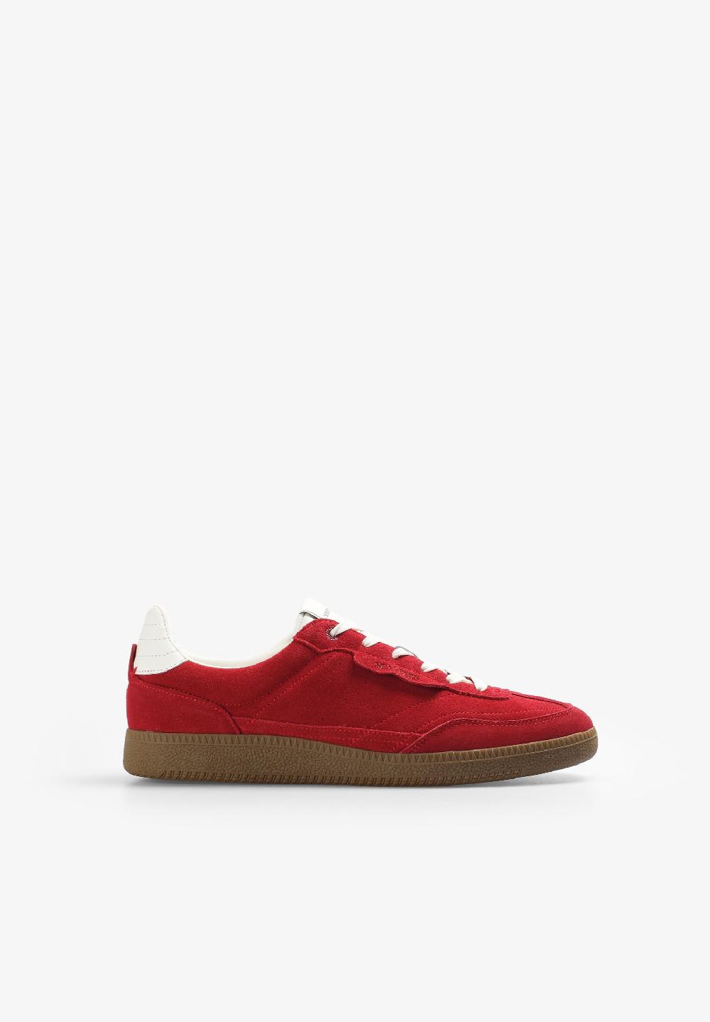 Scalpers RETRO LEATHER SNEAKERS RED