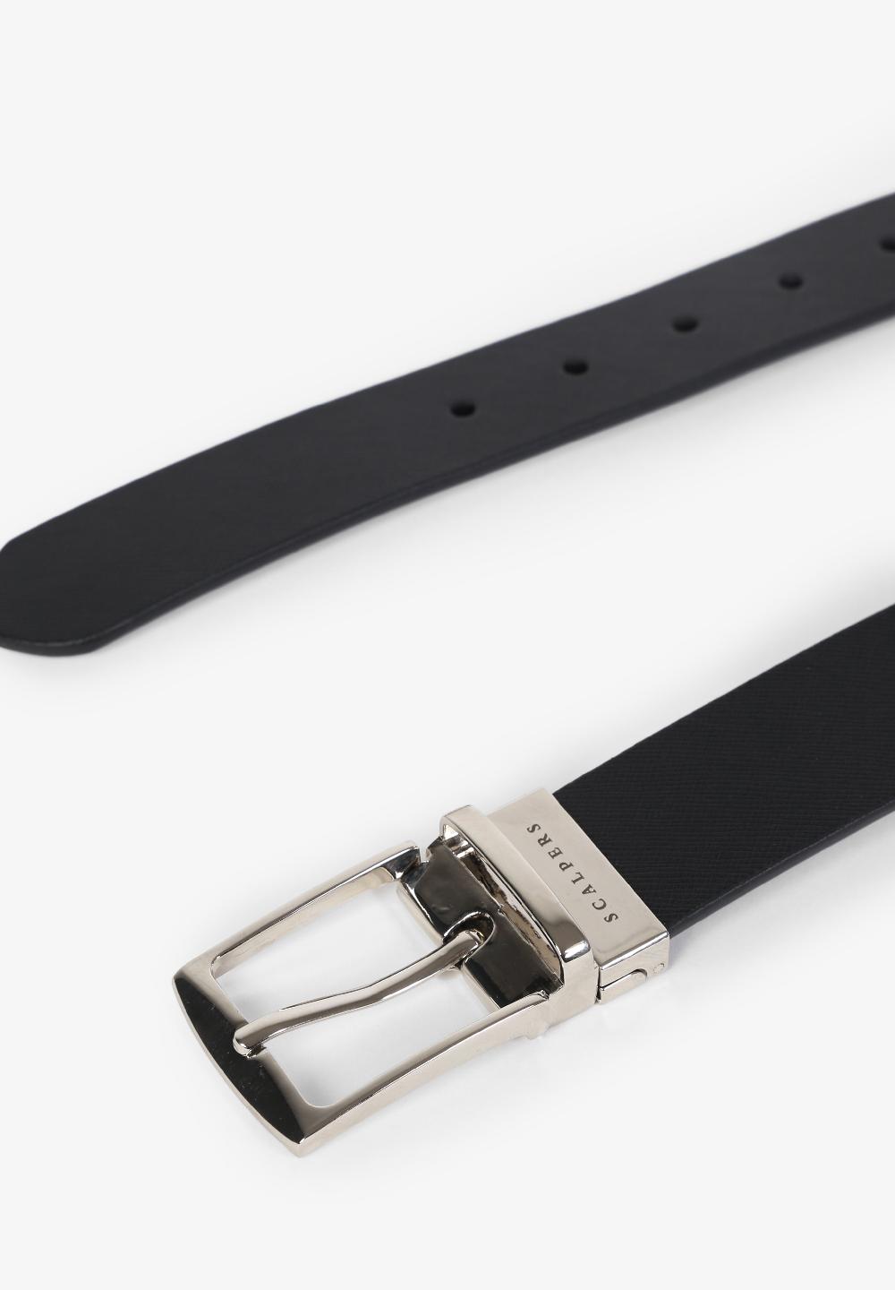 Scalpers REVERSIBLE BELT BLACK/BROWN