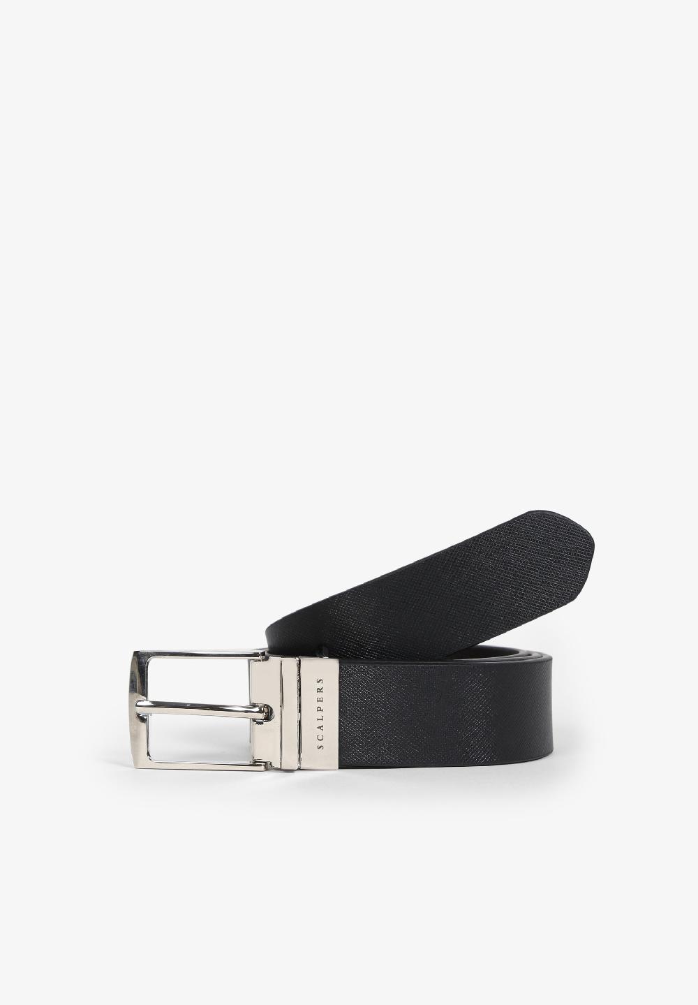 scalpers REVERSIBLE BELT BLACK/BROWN
