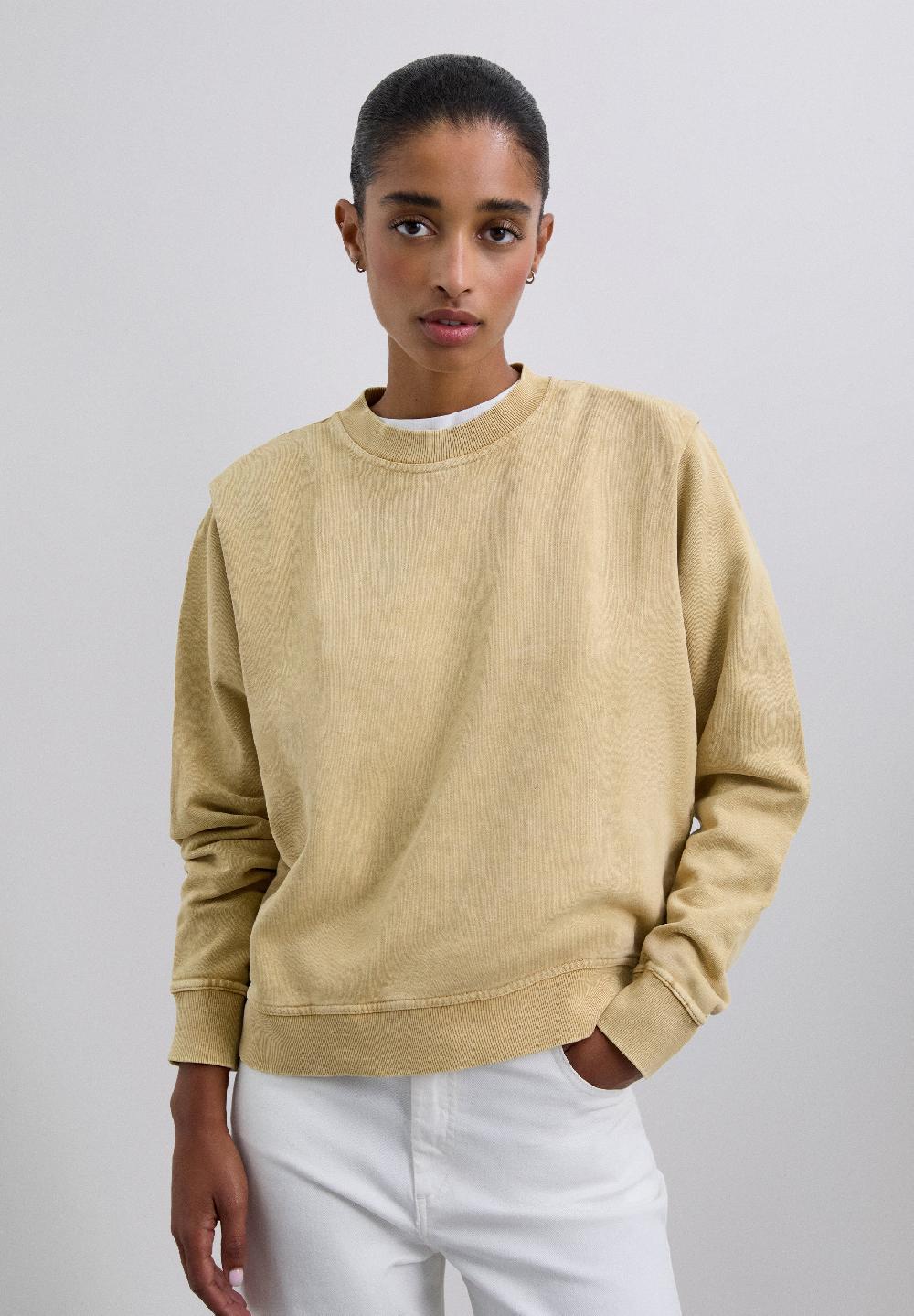 Scalpers RHINESTONE SKULL HOODIE MUSTARD