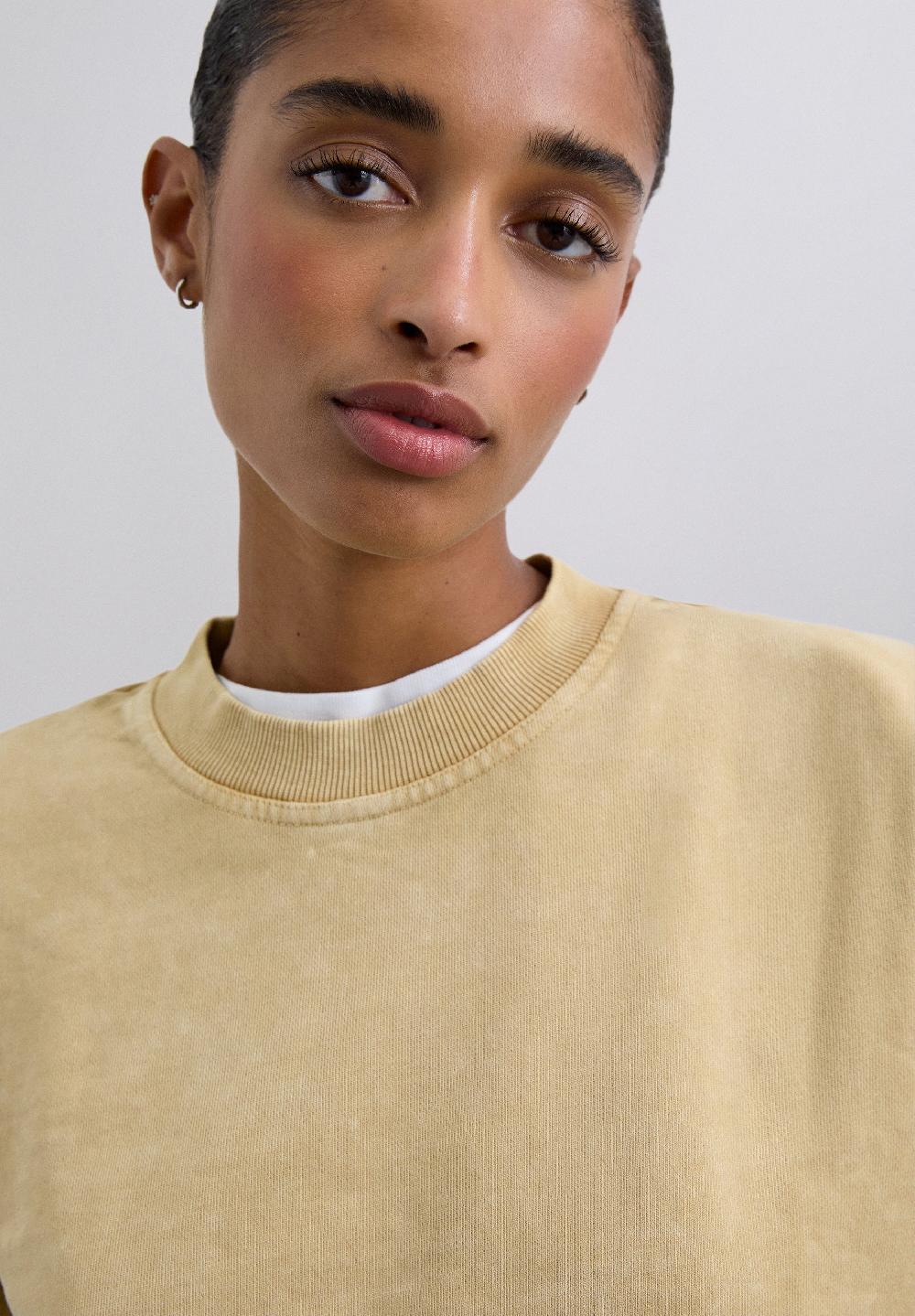 Scalpers RHINESTONE SKULL HOODIE MUSTARD