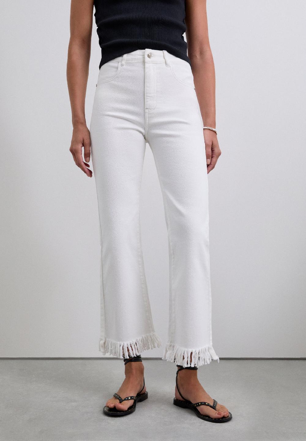 Scalpers RIVET SHELL DENIM PANT OFF WHITE
