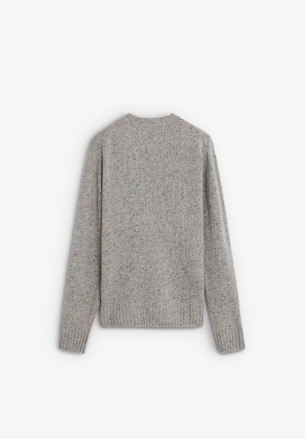 Scalpers ROUND NECK WOOL SWEATER BEIGE