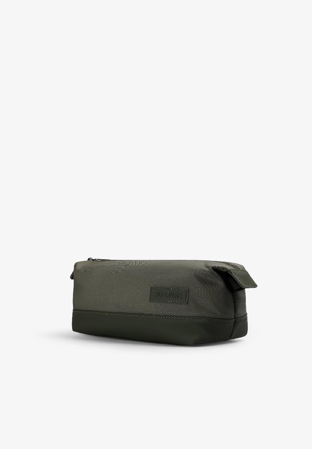 Scalpers RUBBERISED TRAVEL TOILETRY BAG KHAKI