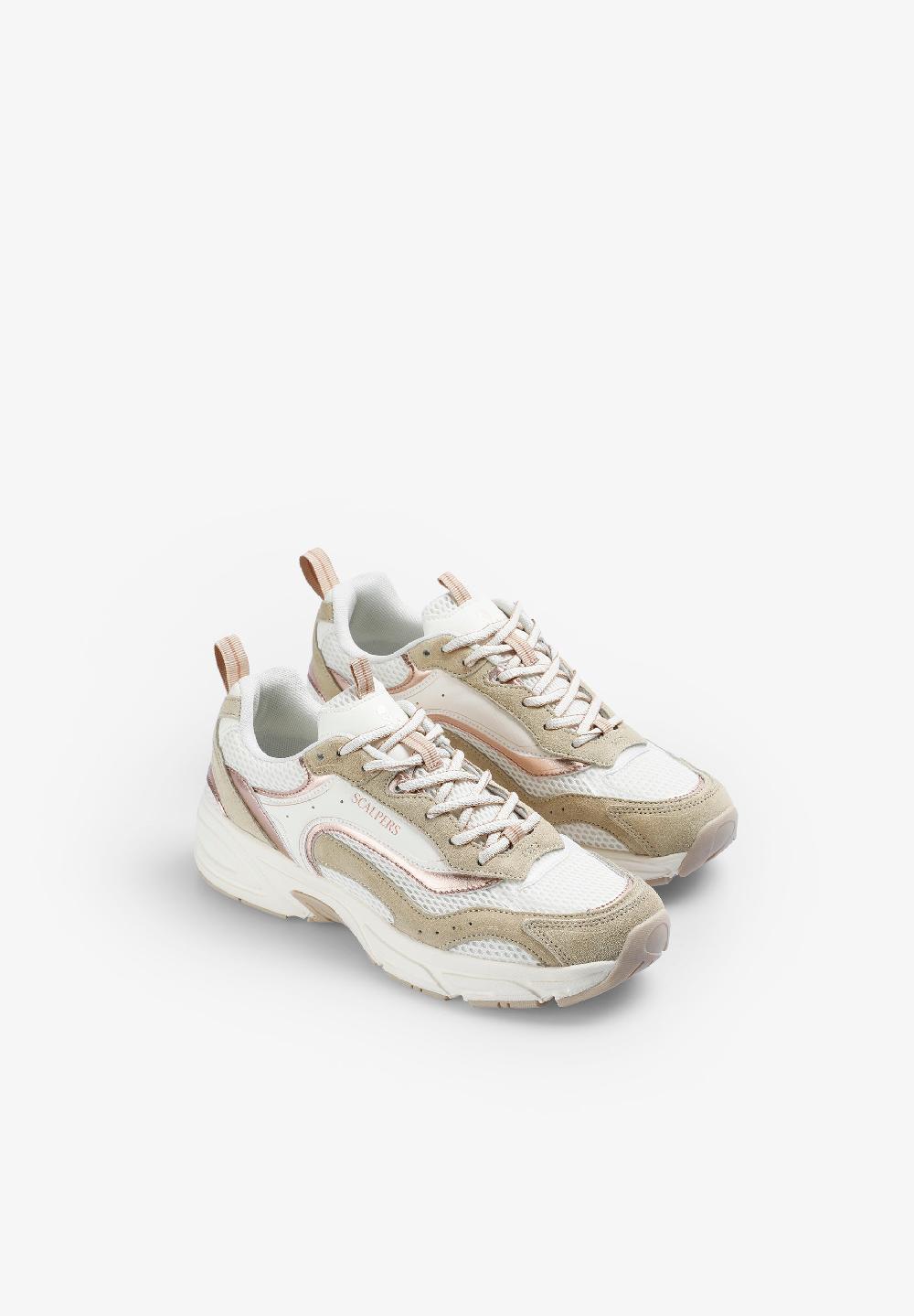 Scalpers RUNNER SNEAKERS BEIGE
