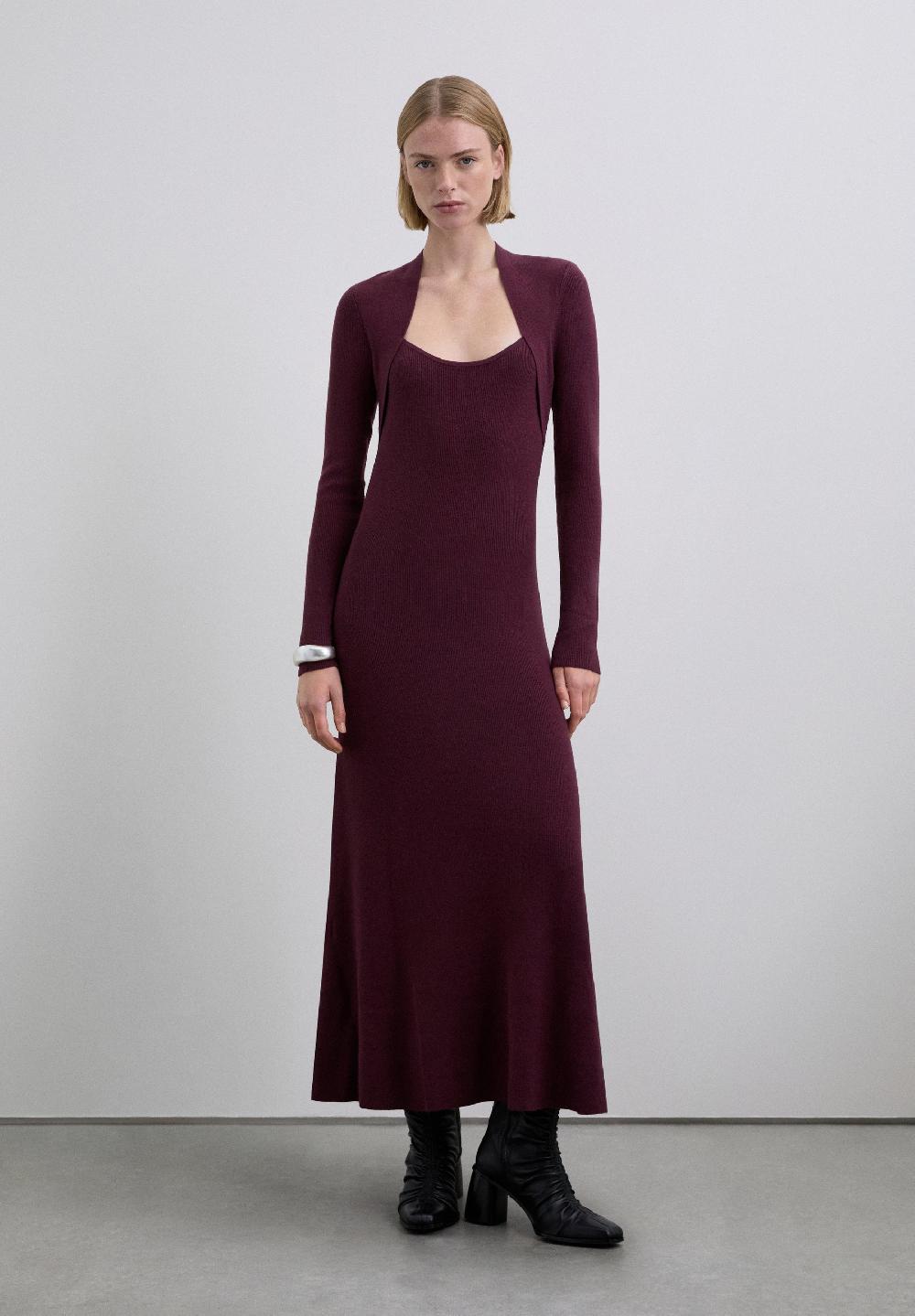 scalpers SBSICRIBKNIT DRESS TERRACOTTA