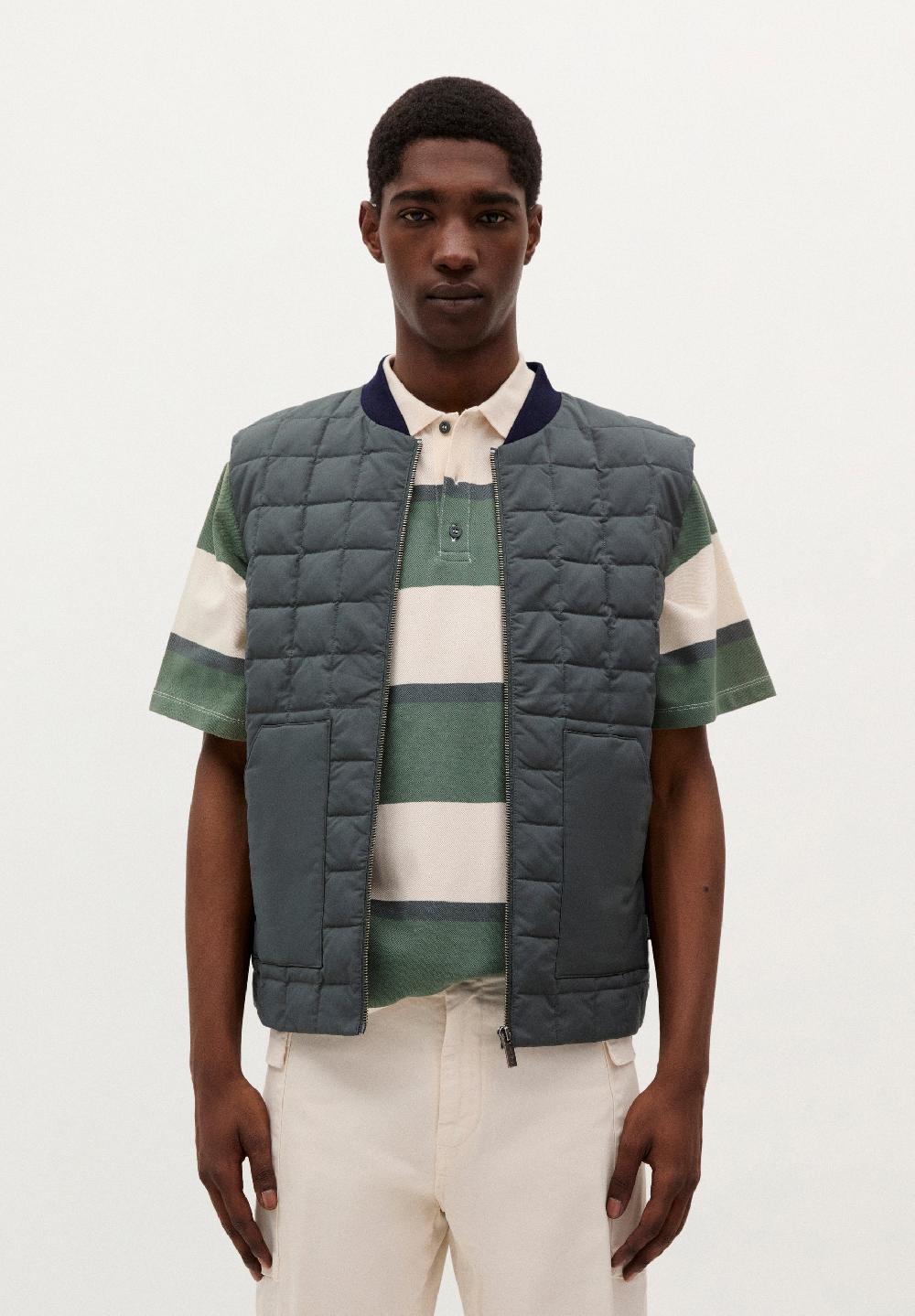 scalpers SC ADN QUILTED GILET KHAKI