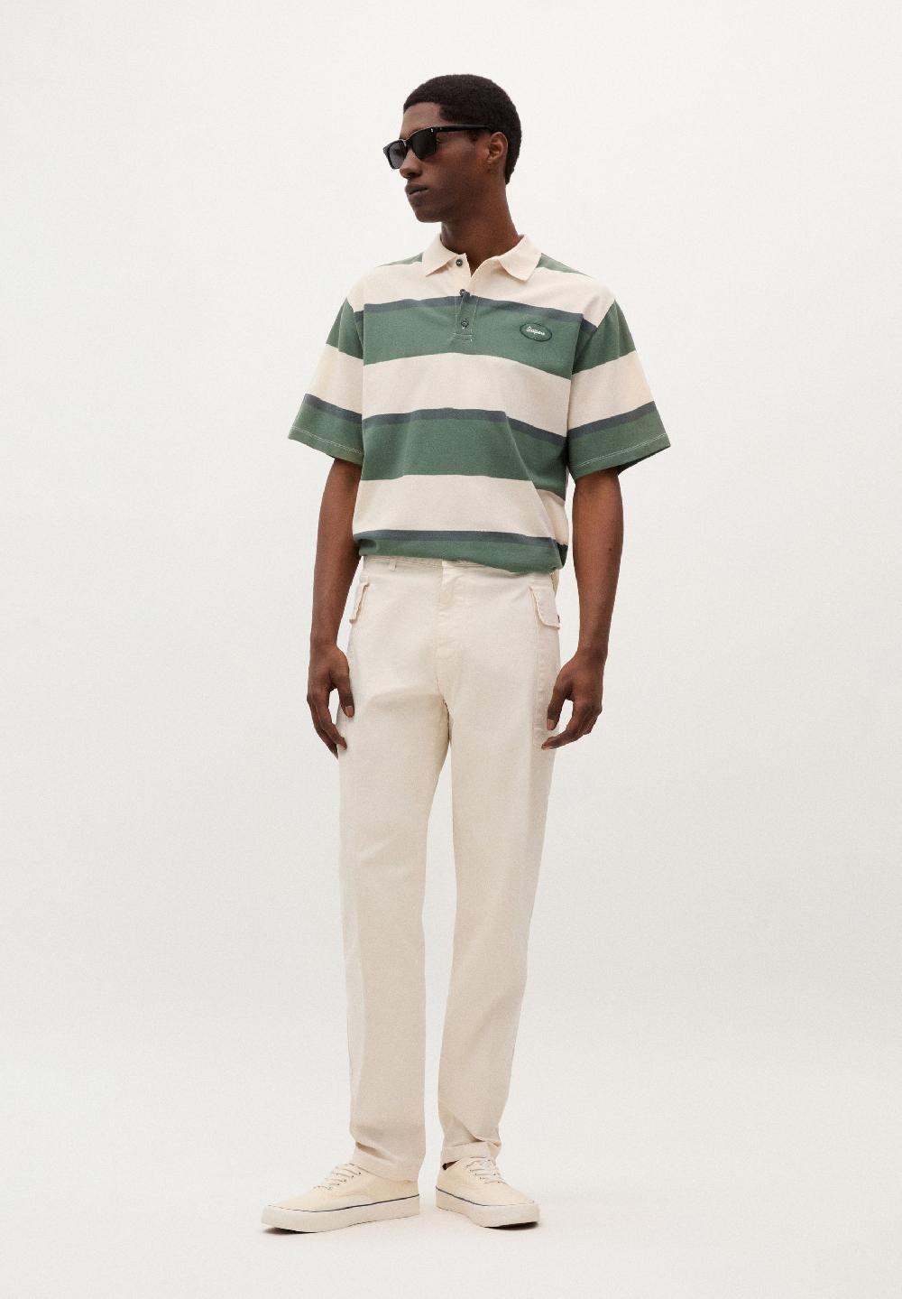 Scalpers SC ADN STRIPED CODY POLO SHIRT CREAM