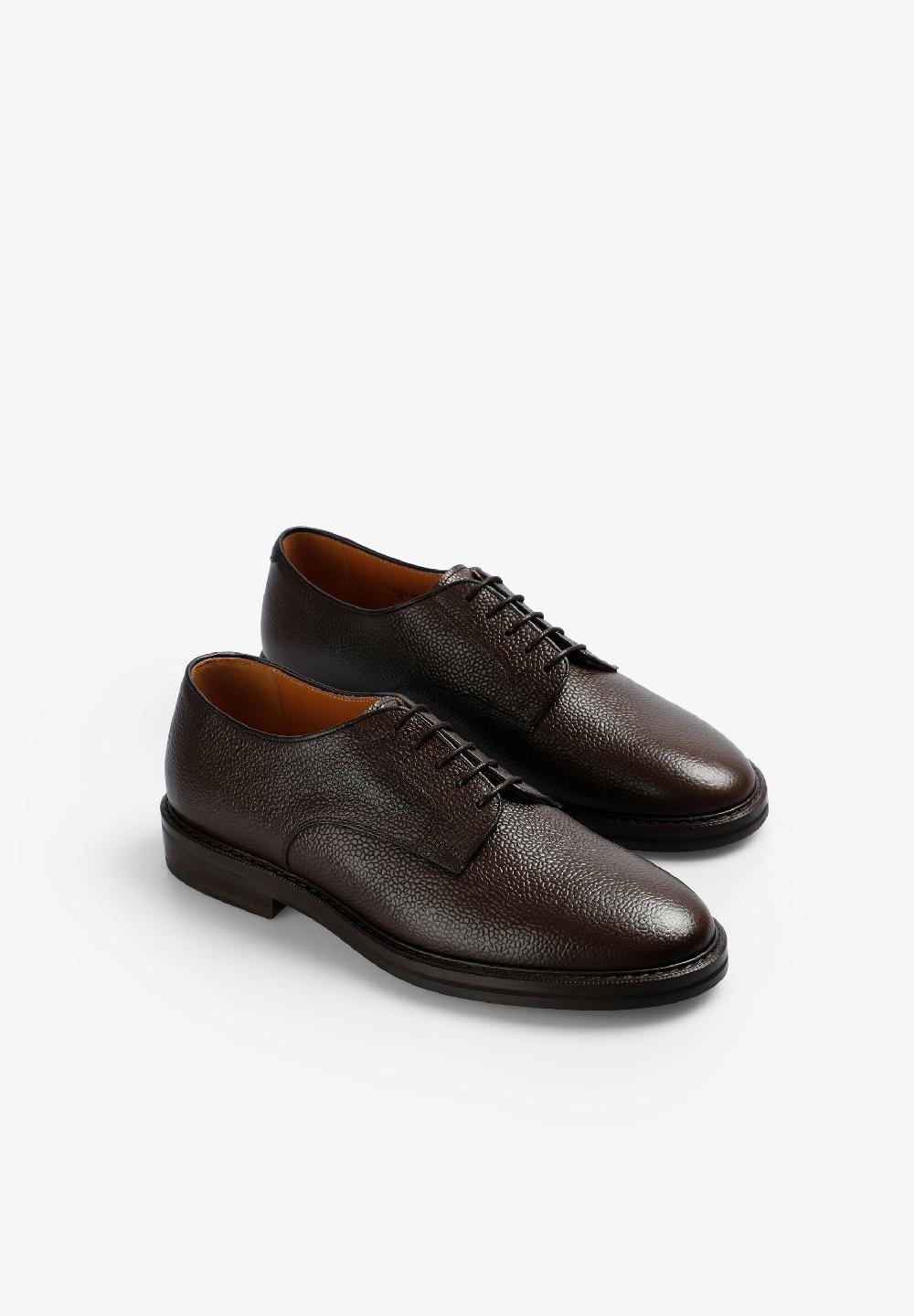 Scalpers SC CRAWLEY DERBY SHOES DARK BROWN