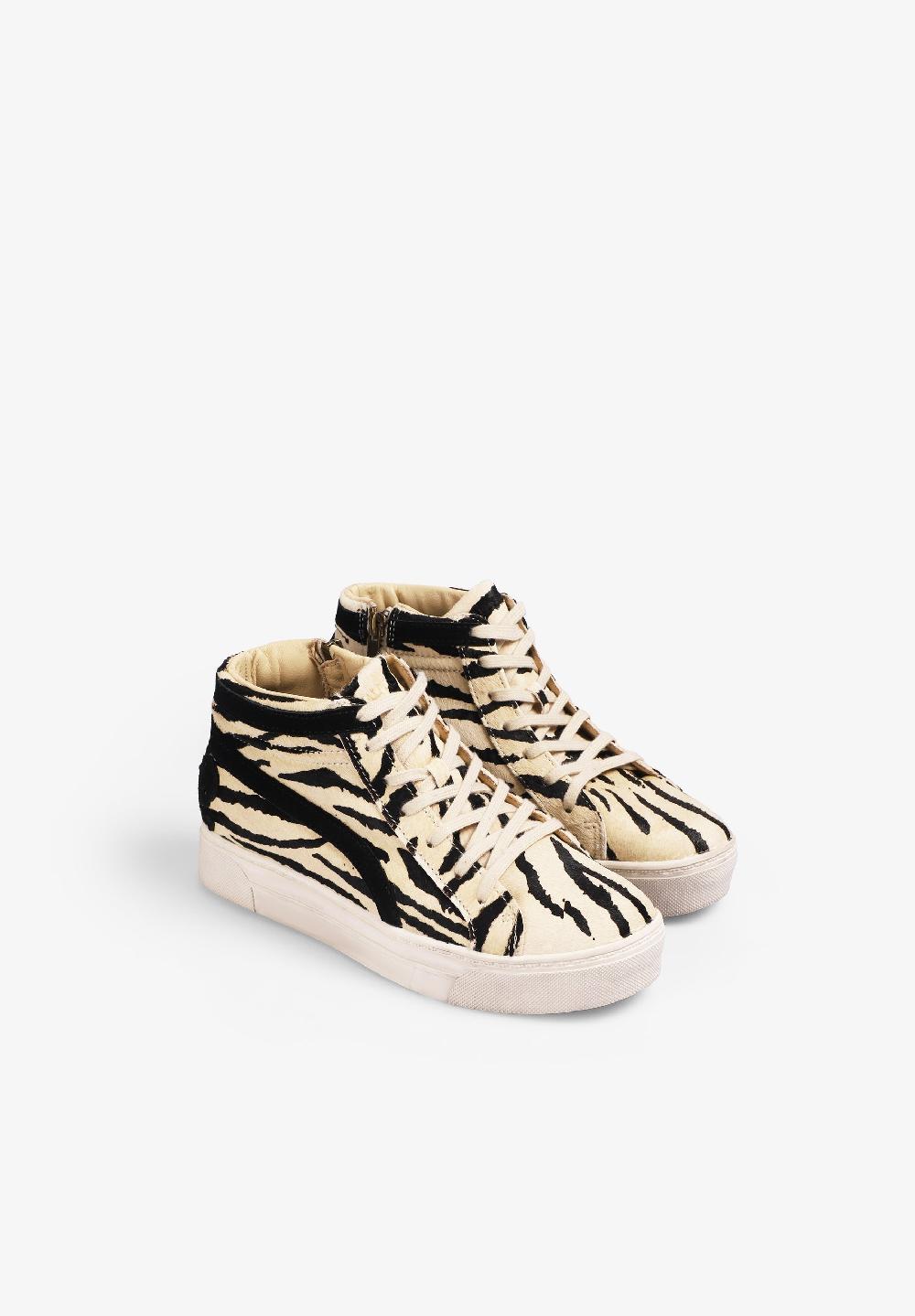 Scalpers SC HIGH-TOP SNEAKERS W ANIMAL PRINT
