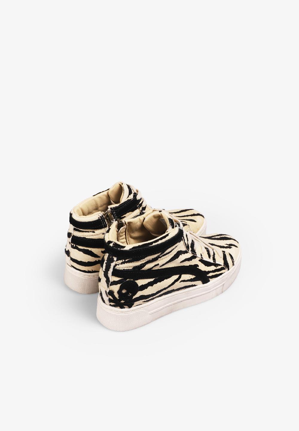 Scalpers SC HIGH-TOP SNEAKERS W ANIMAL PRINT