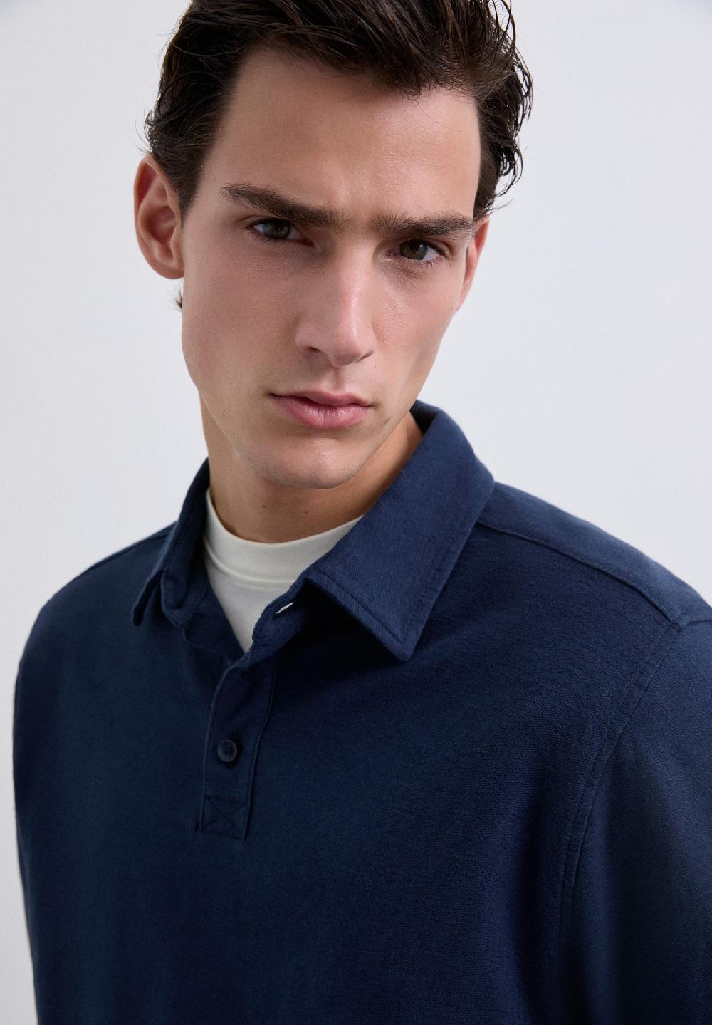 Scalpers SC ICON REVERSE POLO SHIRT NAVY