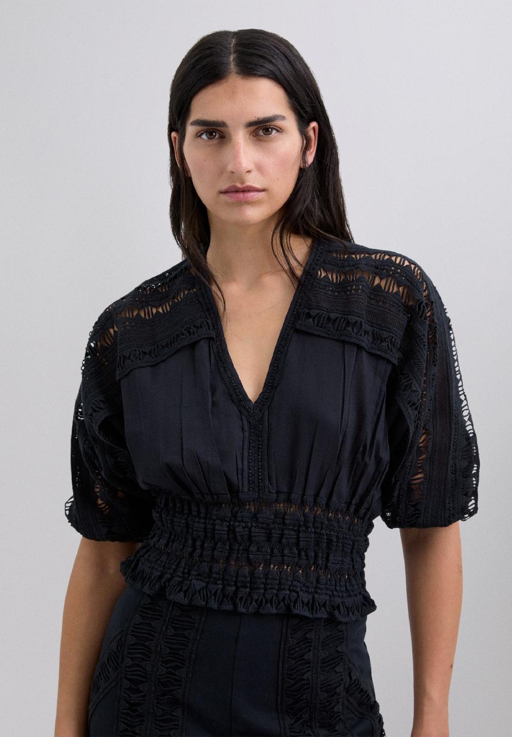 Scalpers SC LACE SUMMER TOP BLACK