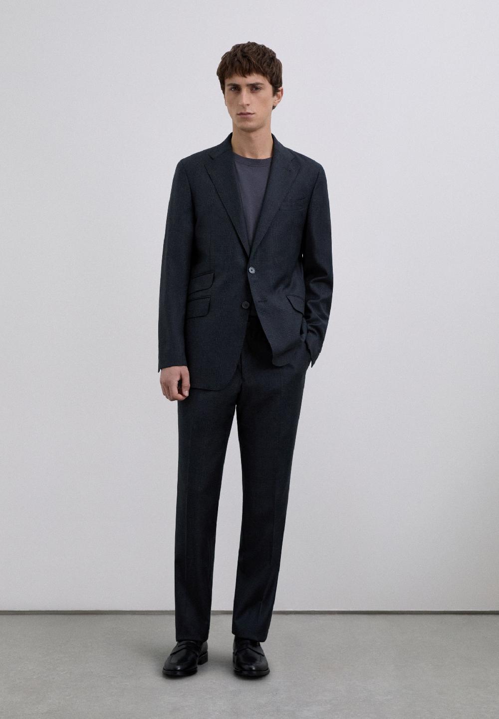 scalpers SC NEW CITY SUIT TROUSERS I GREY CHECK