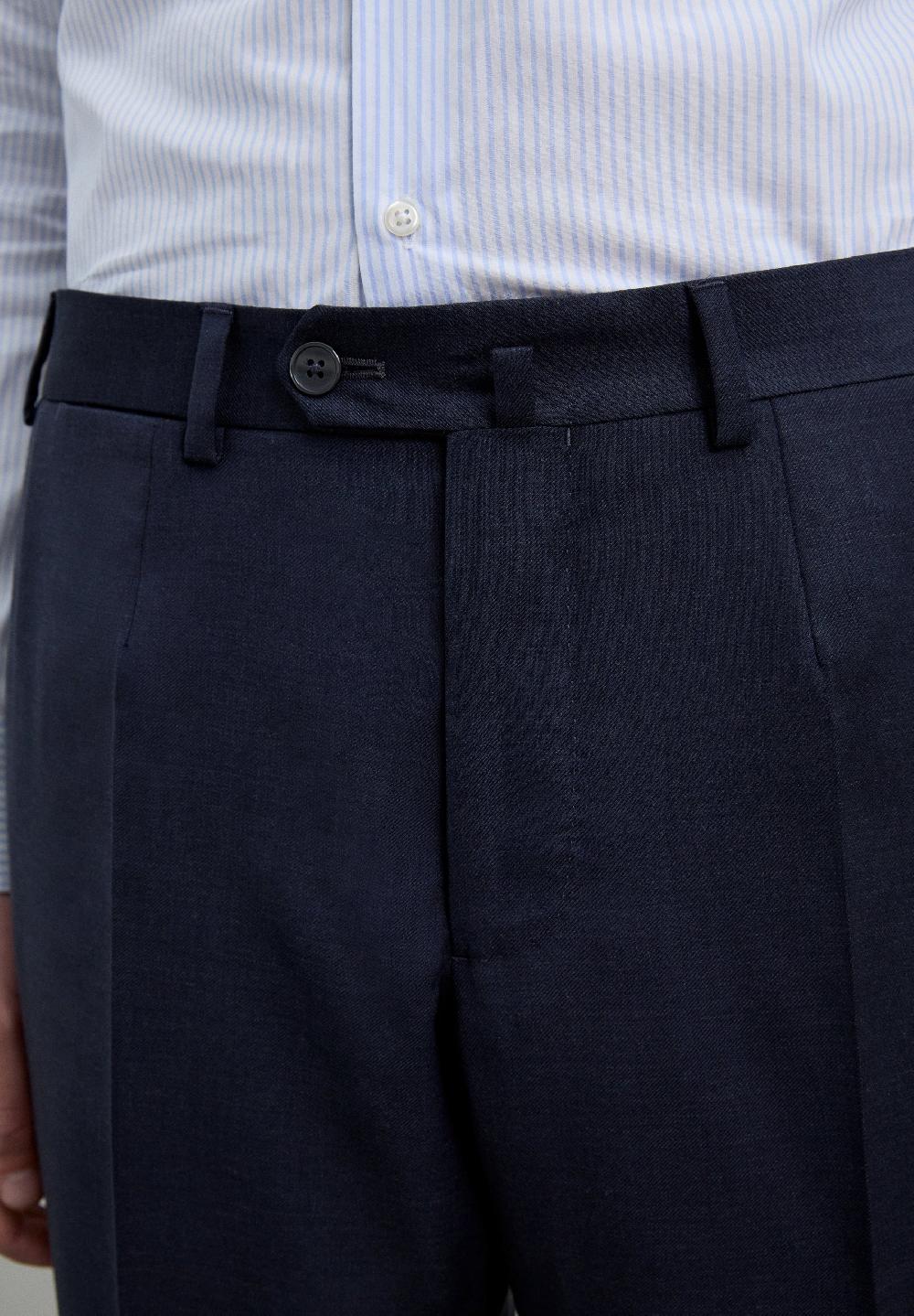 Scalpers SC NEW CITY SUIT TROUSERS II GREYISH BLUE