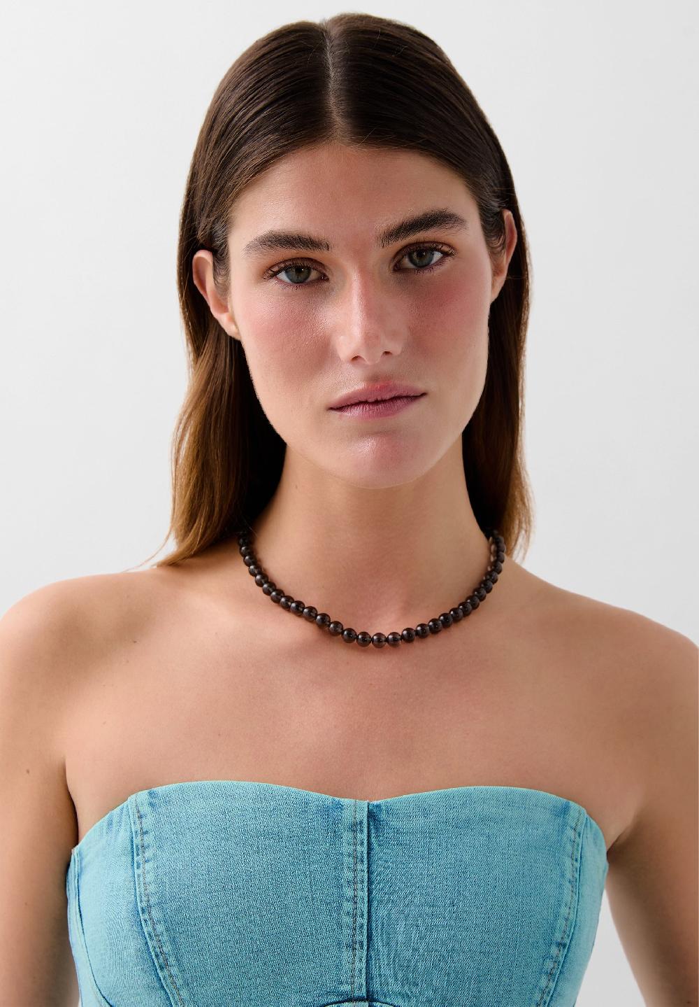 Scalpers SC QUES CORSET DENIM TOP TURQUOISE