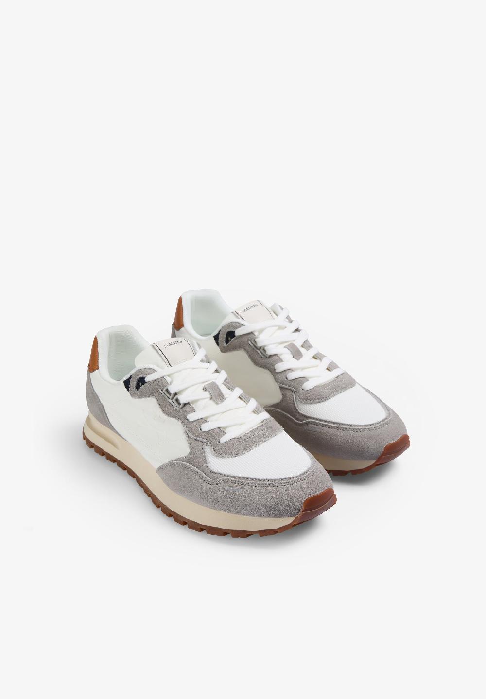 Scalpers SC RIO 25 SNEAKERS OFF WHITE/ORANGE