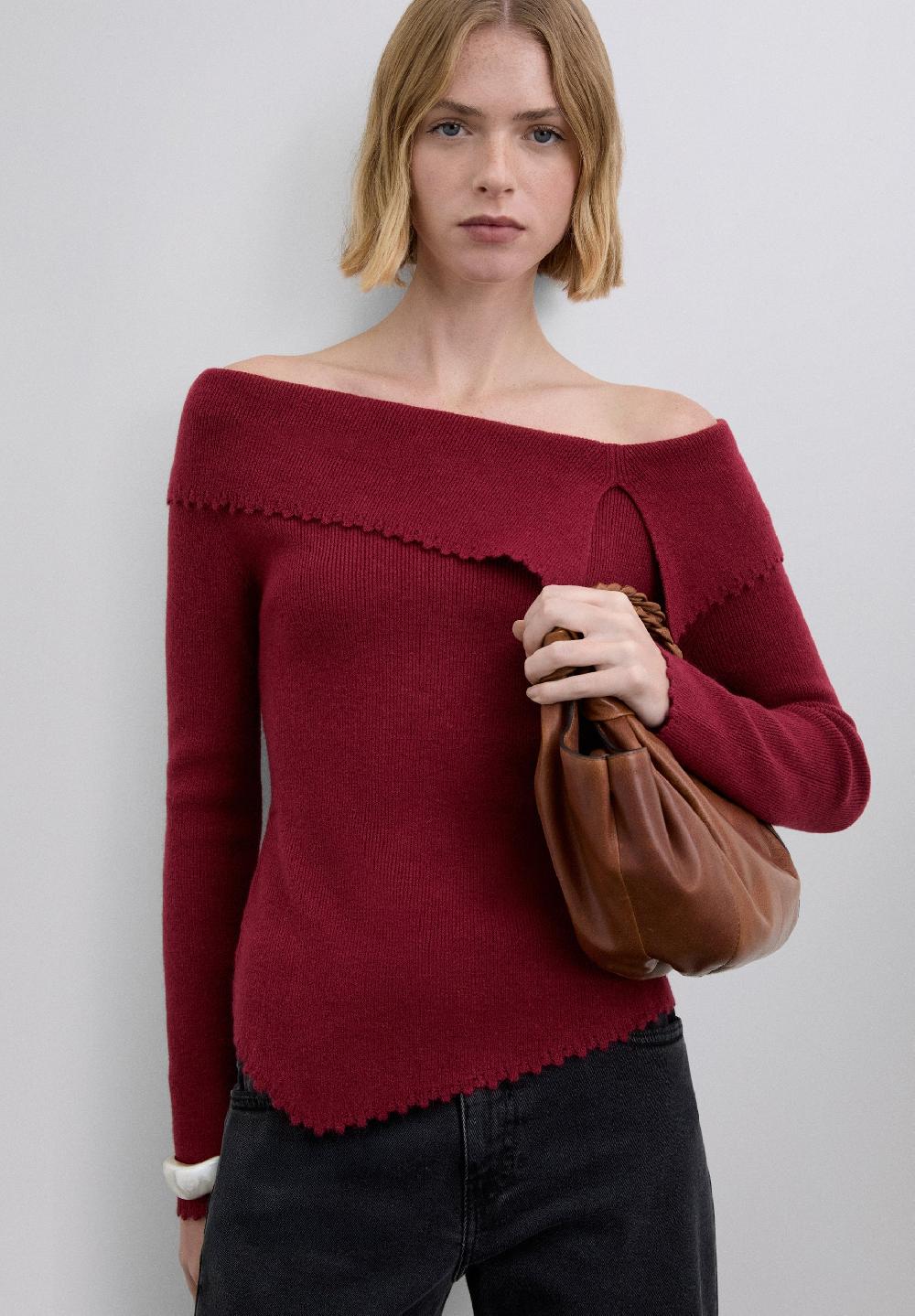 Scalpers SCASYKNITSET JUMPER DARK RED