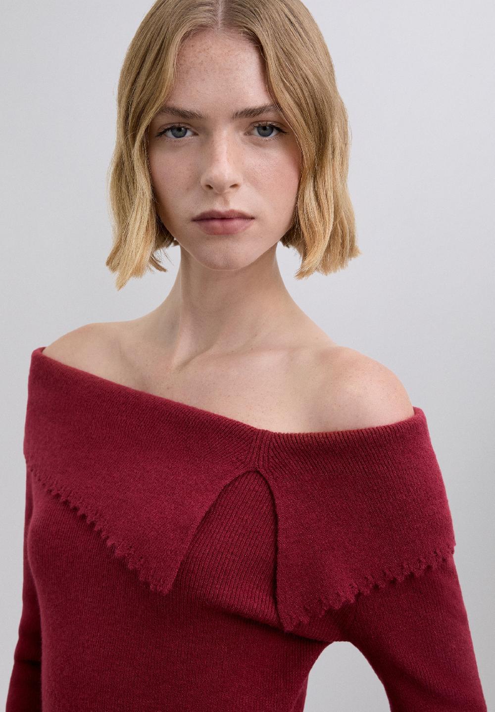 Scalpers SCASYKNITSET JUMPER DARK RED