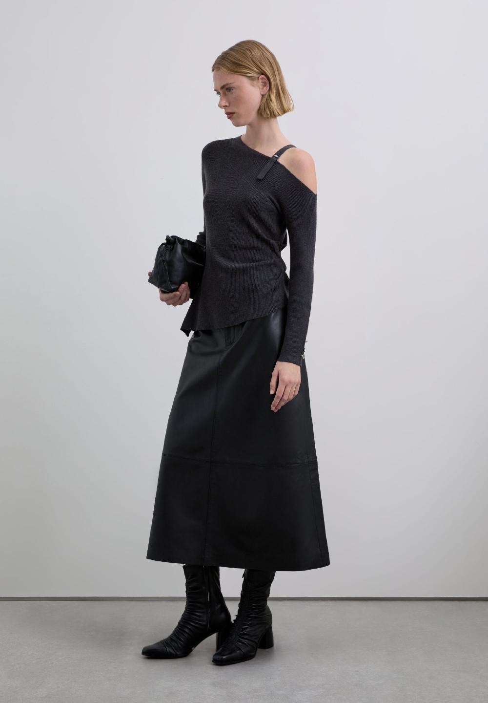 Scalpers SCASYRIBSET JUMPER DARK GREY