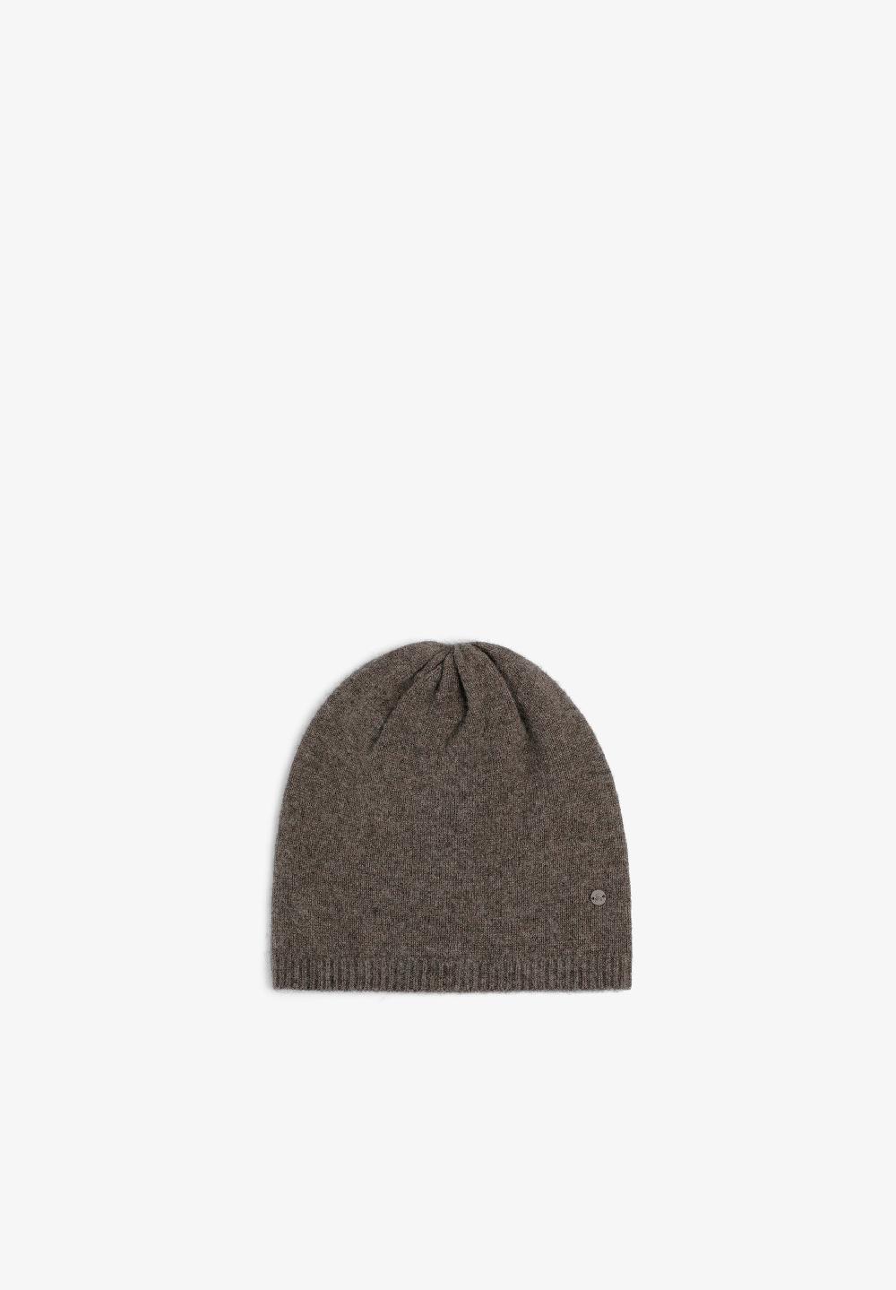 Scalpers SCBASIC KNIT HAT DARK TAUPE
