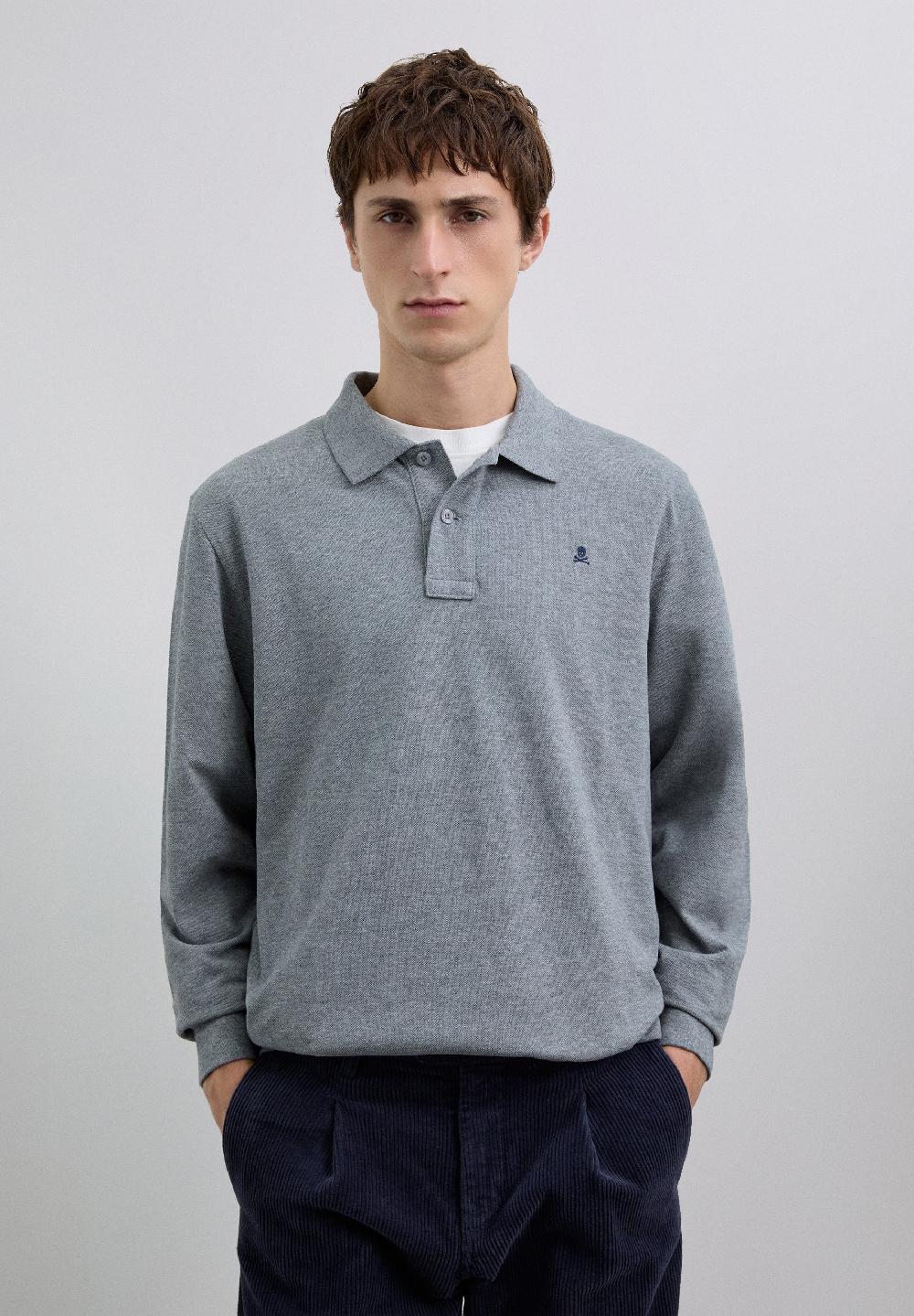 scalpers SCBASIC LS OE POLO GREY