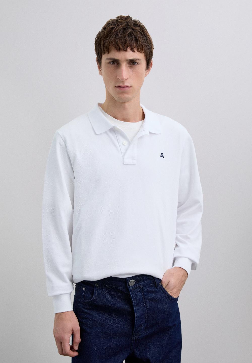 Scalpers SCBASIC LS OE POLO WHITE
