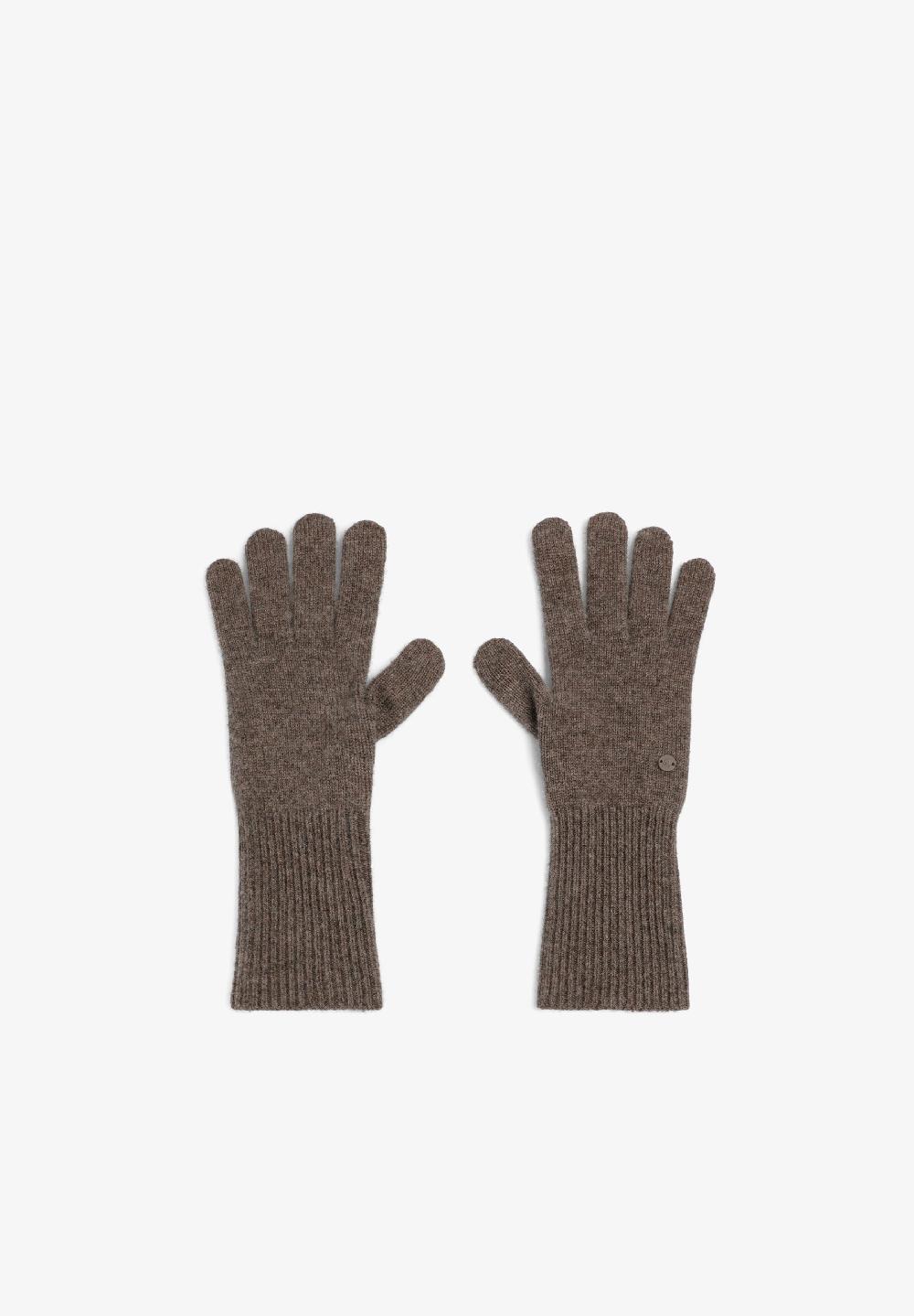 Scalpers SCBASICKNIT GLOVES DARK TAUPE