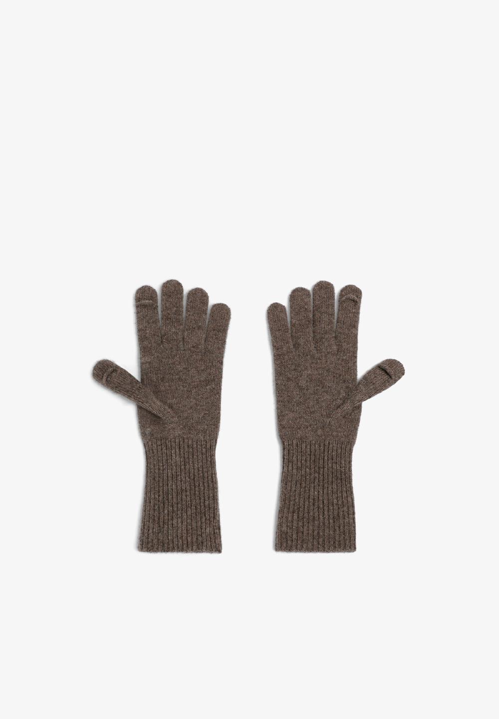 Scalpers SCBASICKNIT GLOVES DARK TAUPE