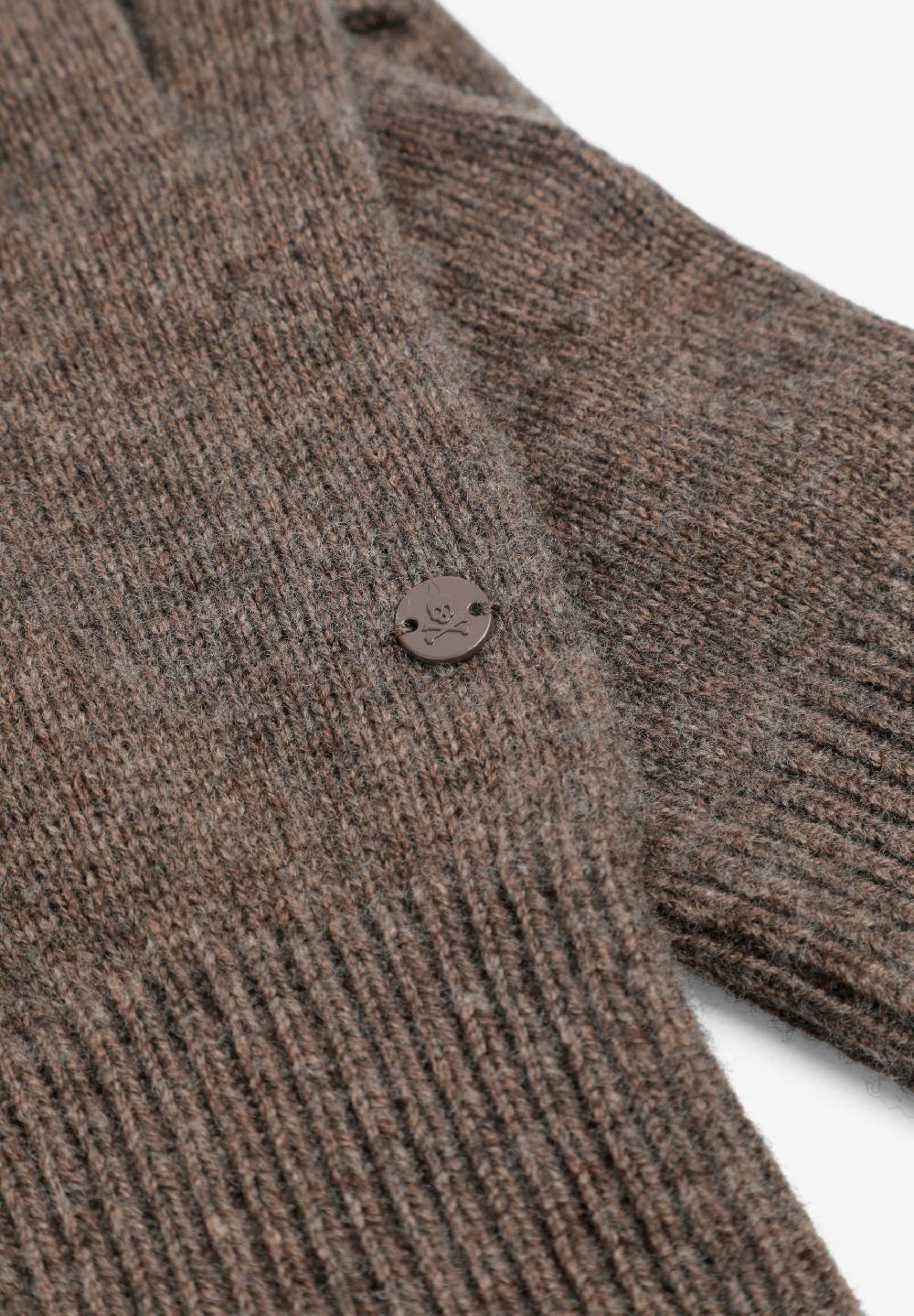 Scalpers SCBASICKNIT GLOVES DARK TAUPE
