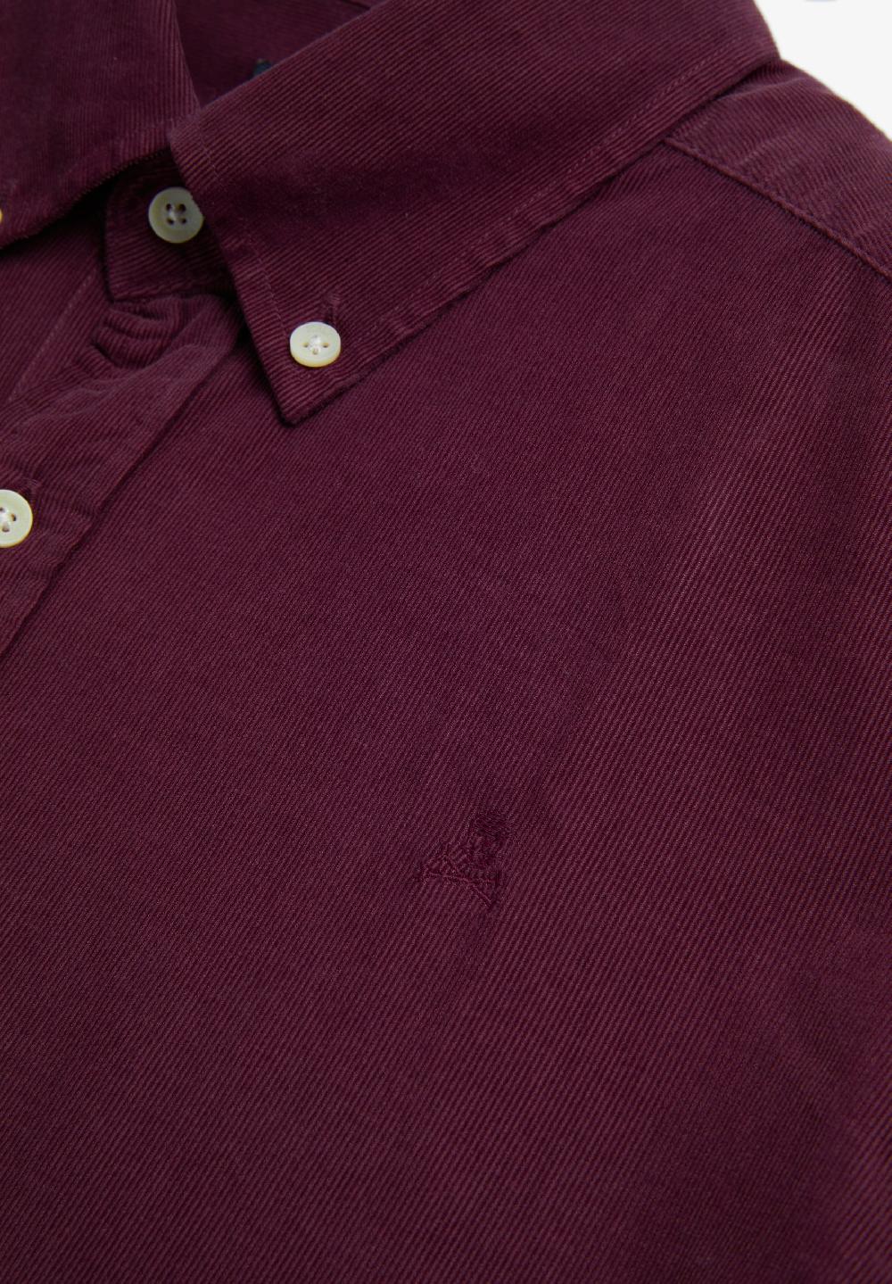 Scalpers SCCORDUROY BD BT SHIRT BURGUNDY