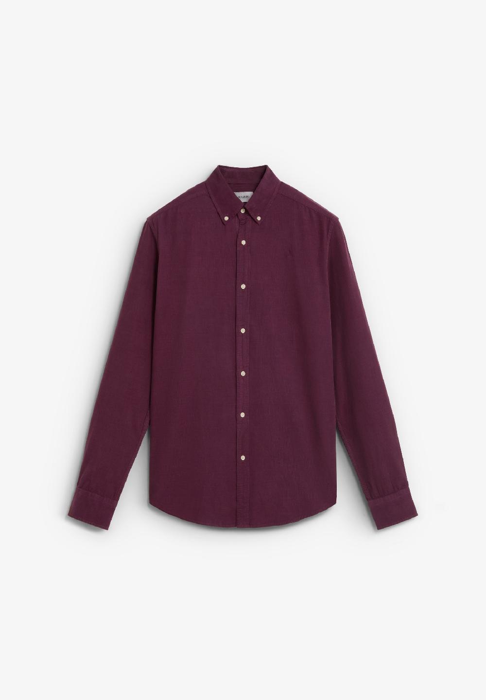 scalpers SCCORDUROY BD BT SHIRT BURGUNDY