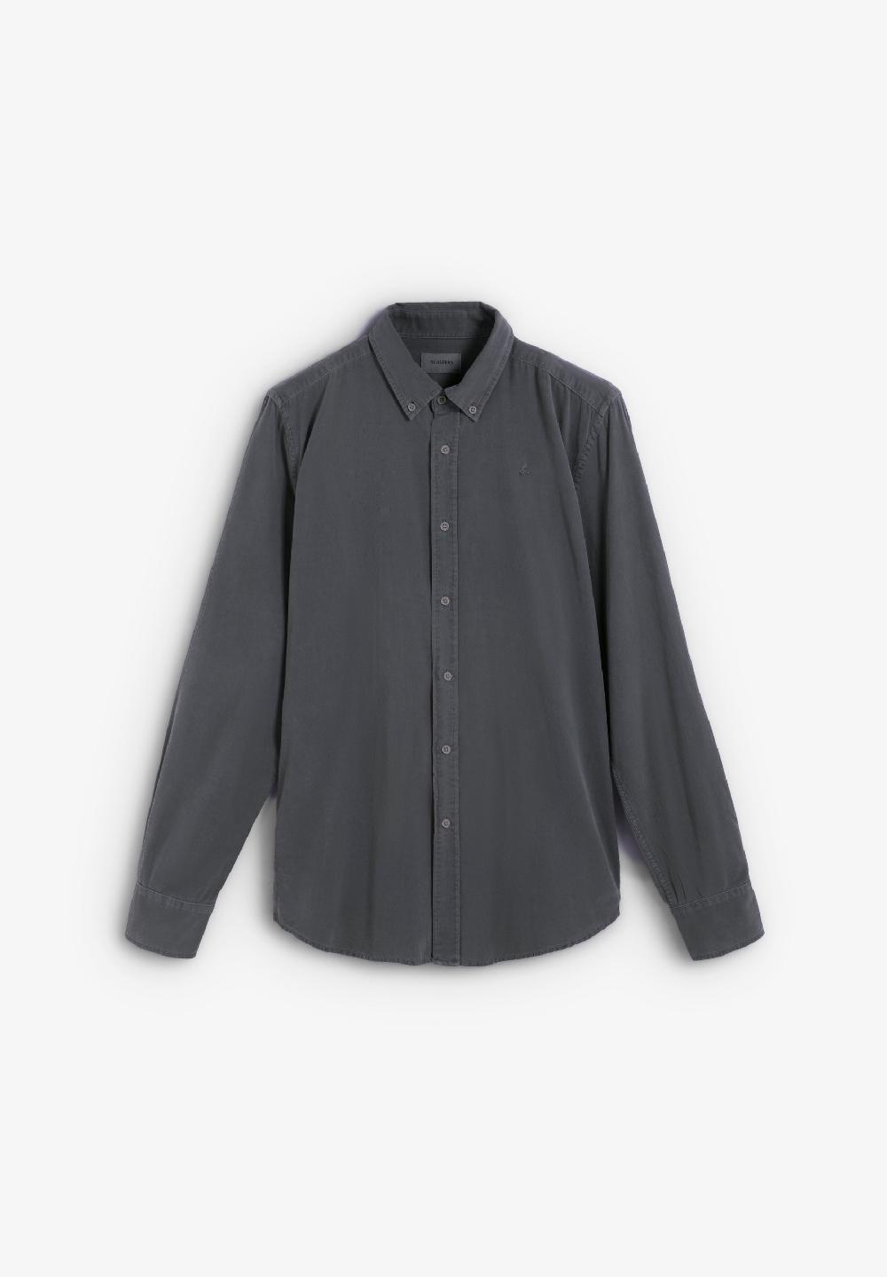 scalpers SCCORDUROY BD BT SHIRT DARK KHAKI