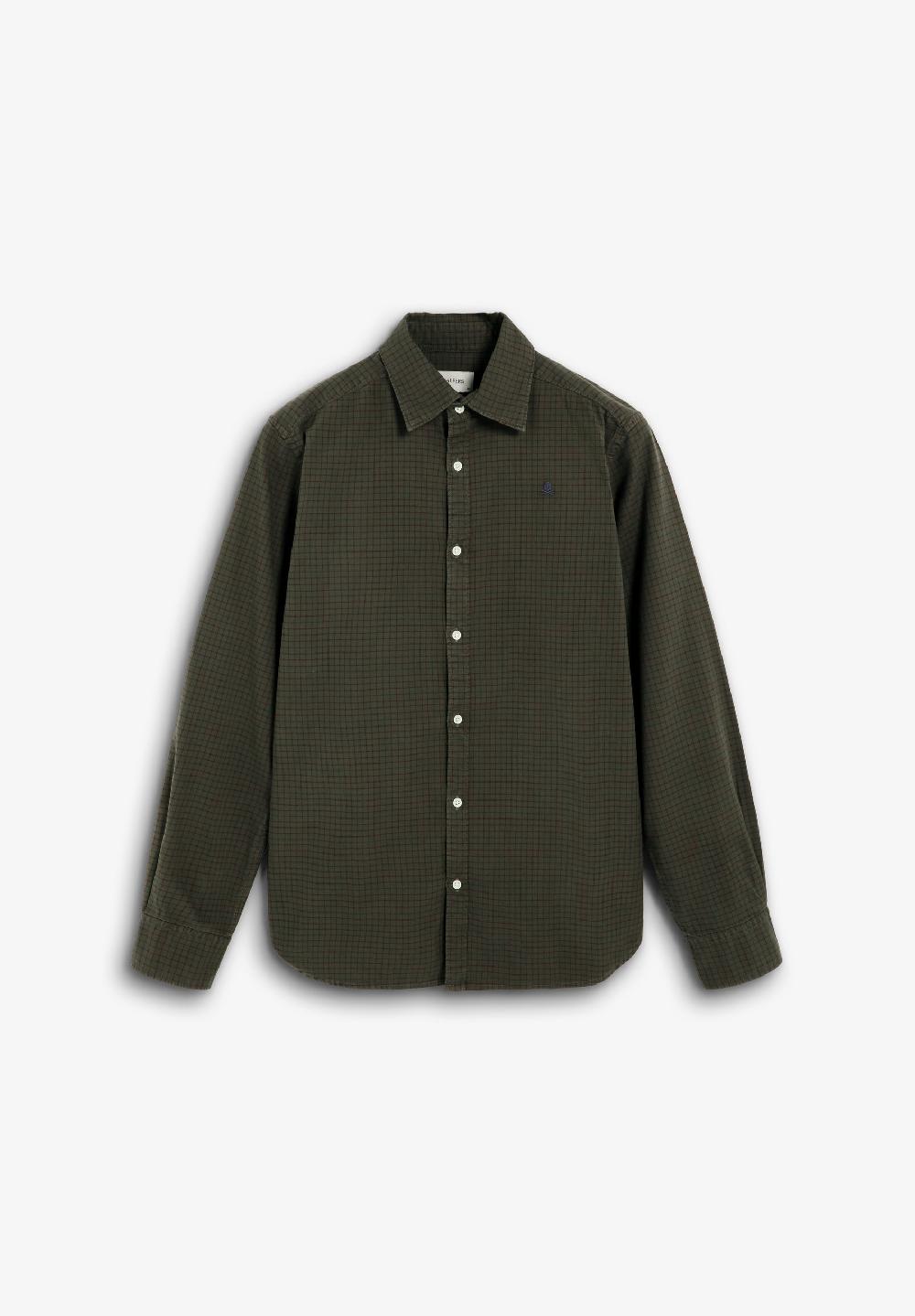 scalpers SCCOUNTRY K BT SHIRT DARK KHAKI CHECK